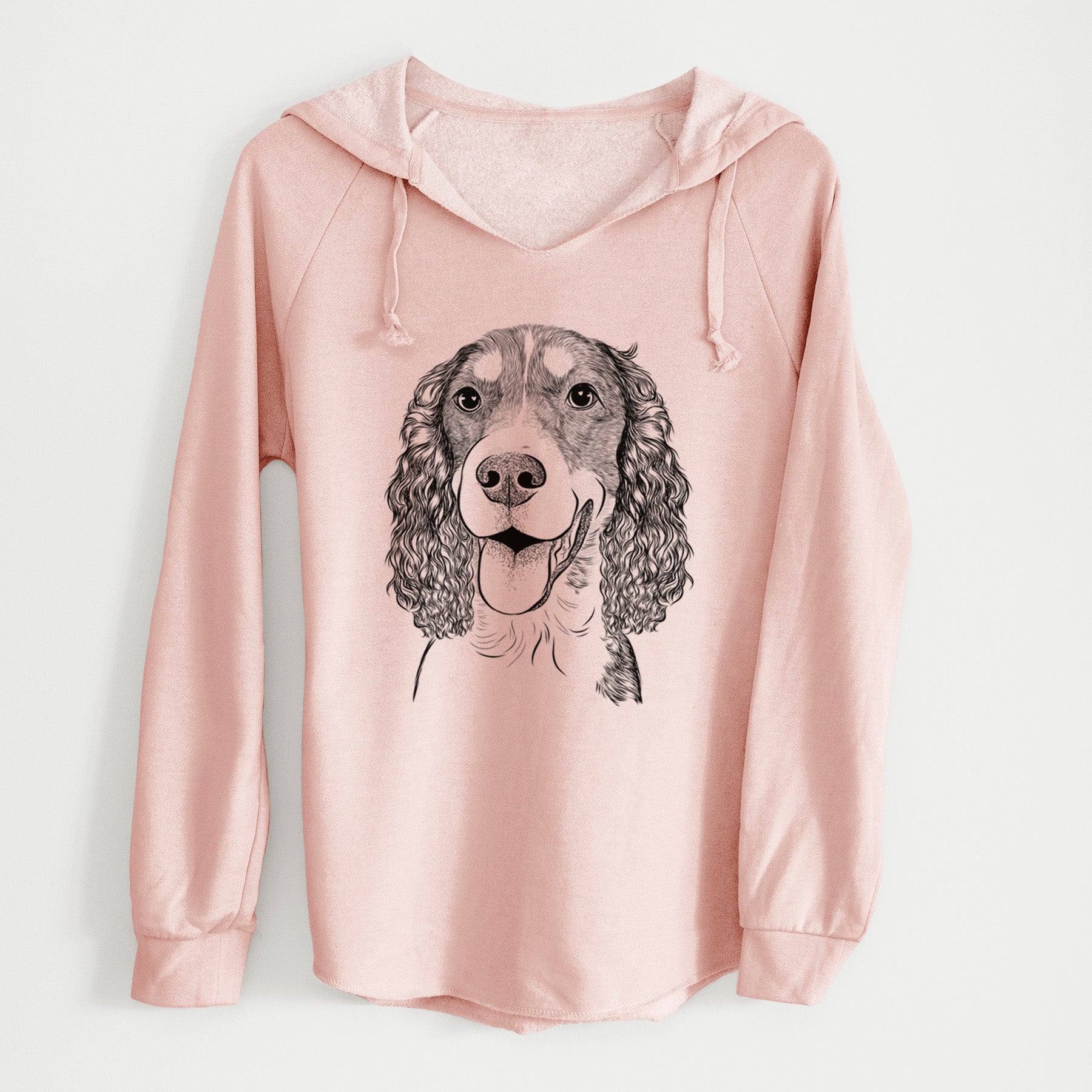 Bare Delilah the English Springer Spaniel - Cali Wave Hooded Sweatshirt