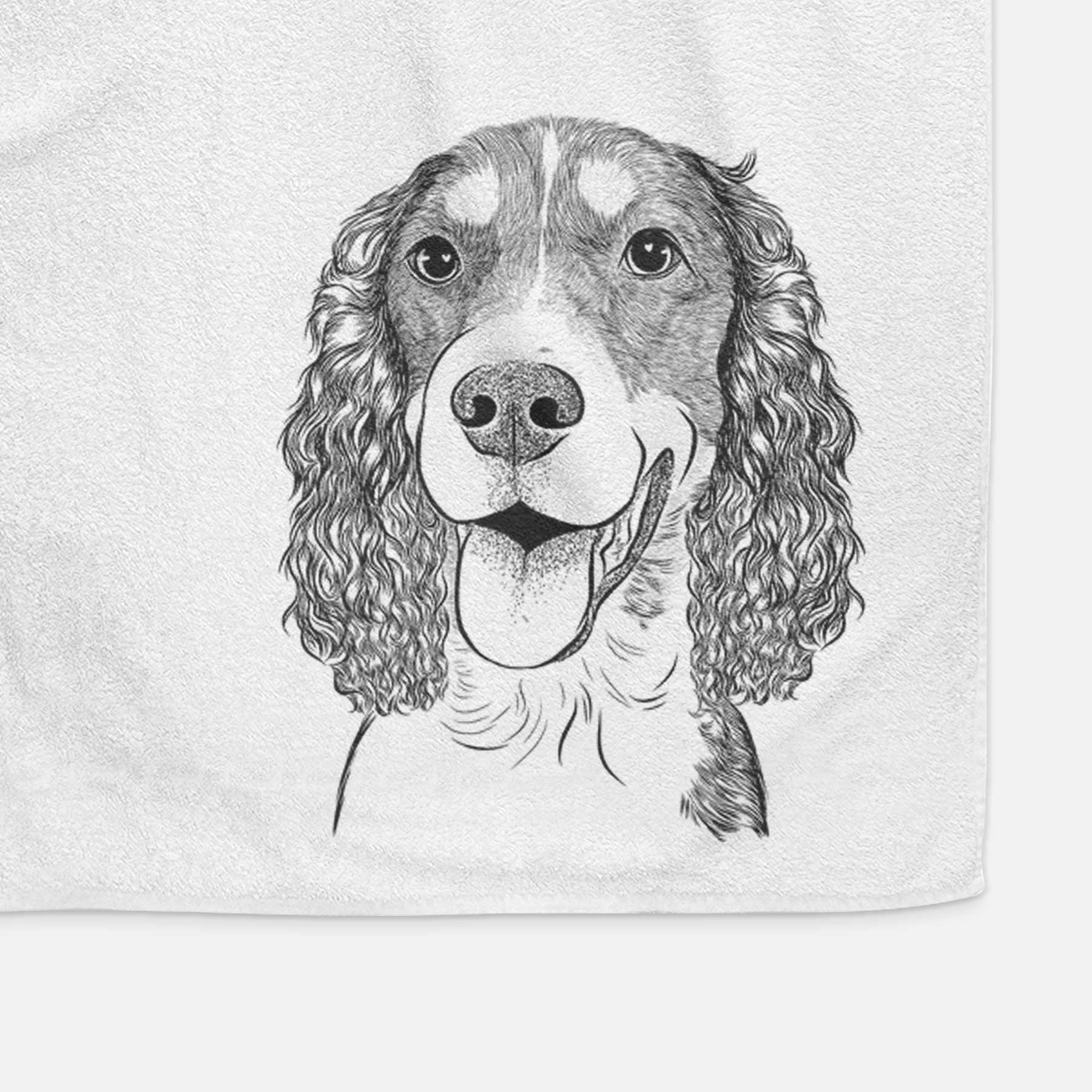 Delilah the English Springer Spaniel Decorative Hand Towel