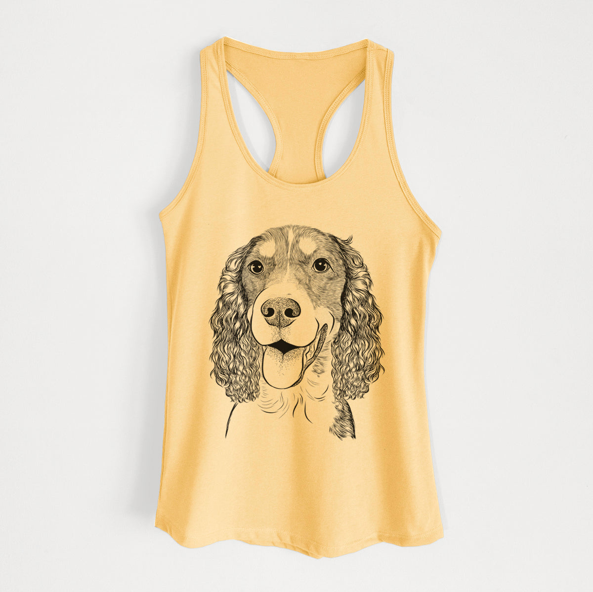 Delilah the English Springer Spaniel - Women's Racerback Tanktop
