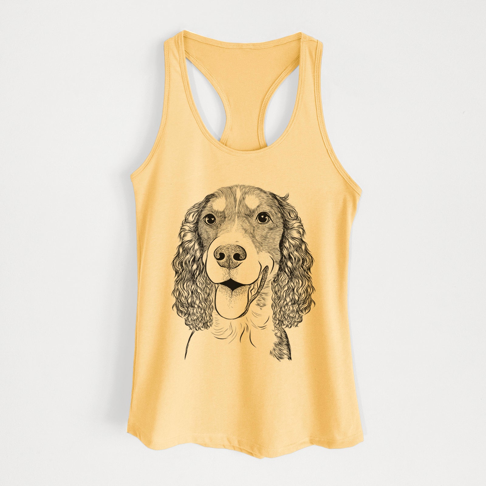 Delilah the English Springer Spaniel - Women's Racerback Tanktop