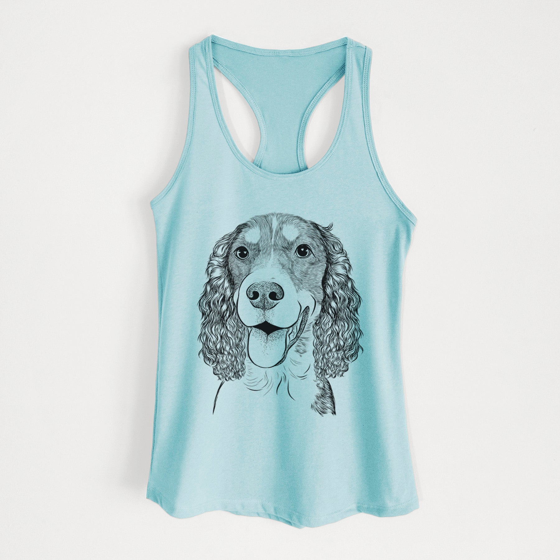 Delilah the English Springer Spaniel - Women's Racerback Tanktop