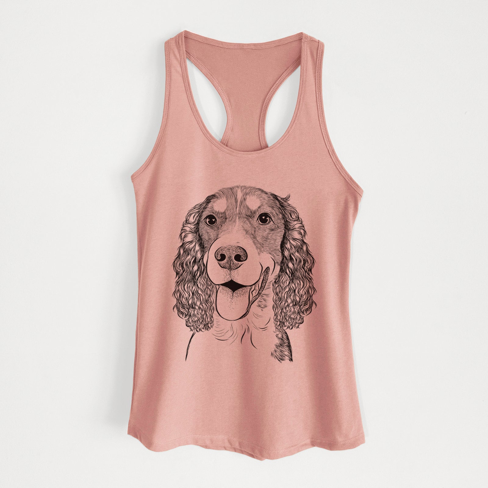 Delilah the English Springer Spaniel - Women's Racerback Tanktop