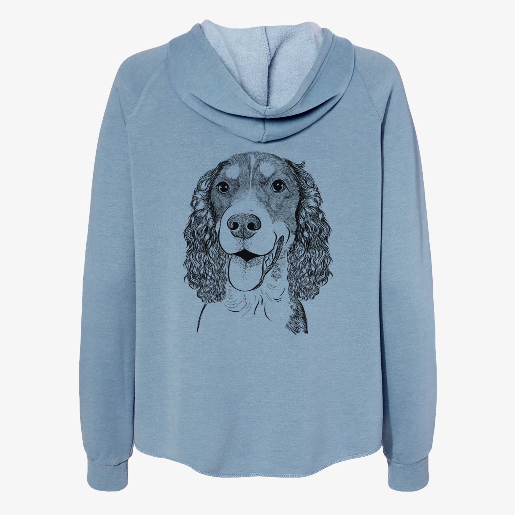 Delilah the English Springer Spaniel - Women's Cali Wave Zip-Up Sweatshirt