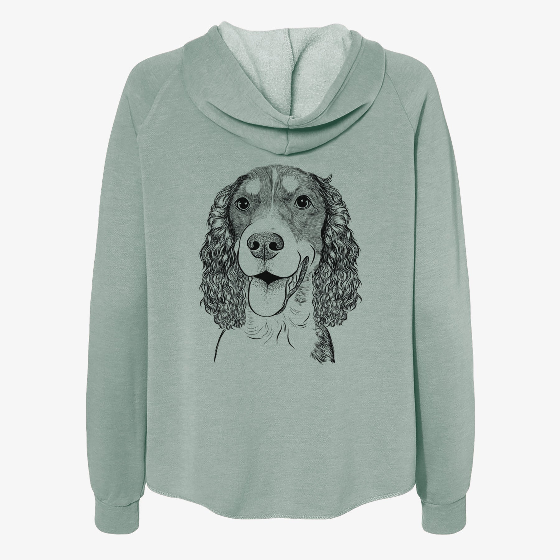 Delilah the English Springer Spaniel - Women's Cali Wave Zip-Up Sweatshirt