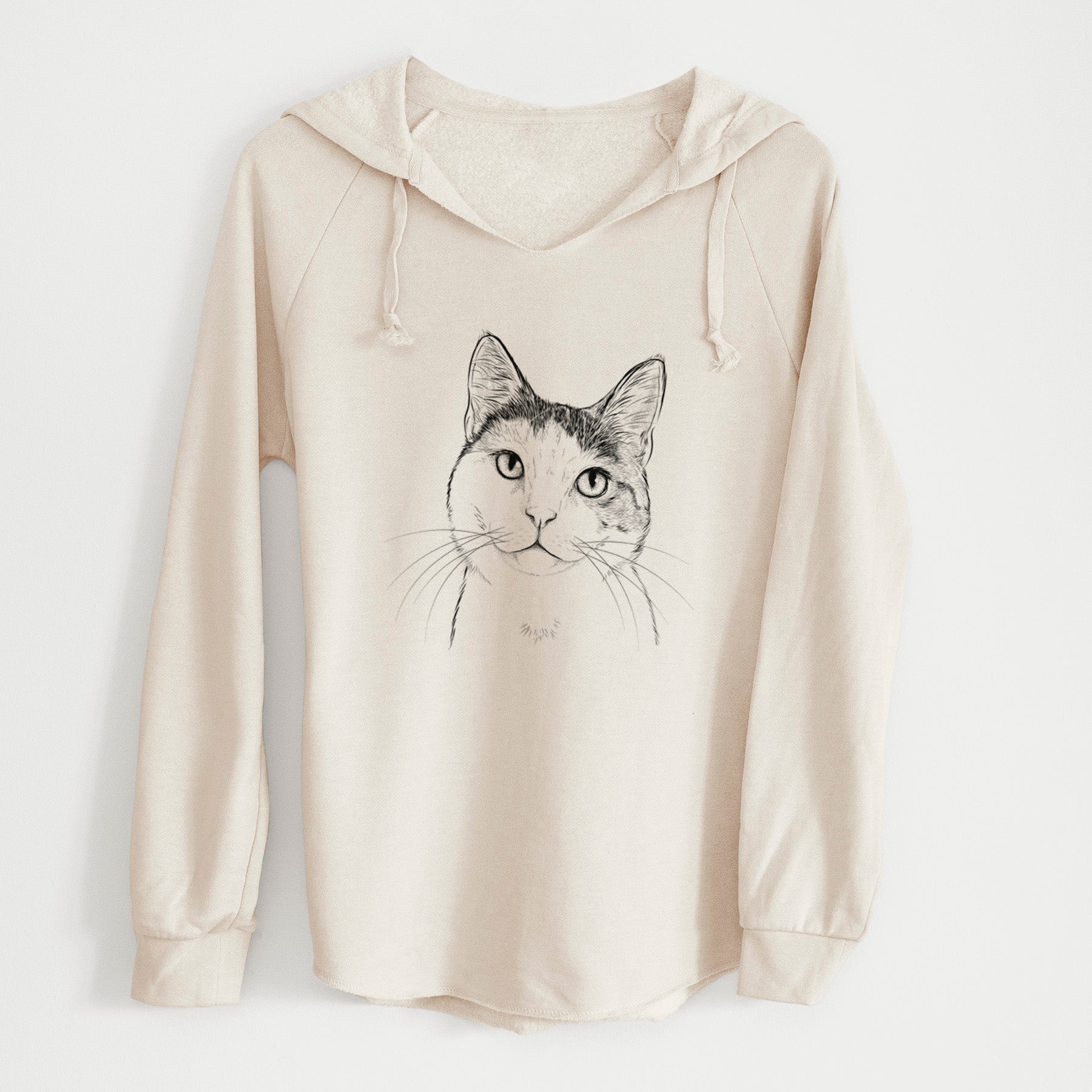 Bare Denver the Calico Cat - Cali Wave Hooded Sweatshirt