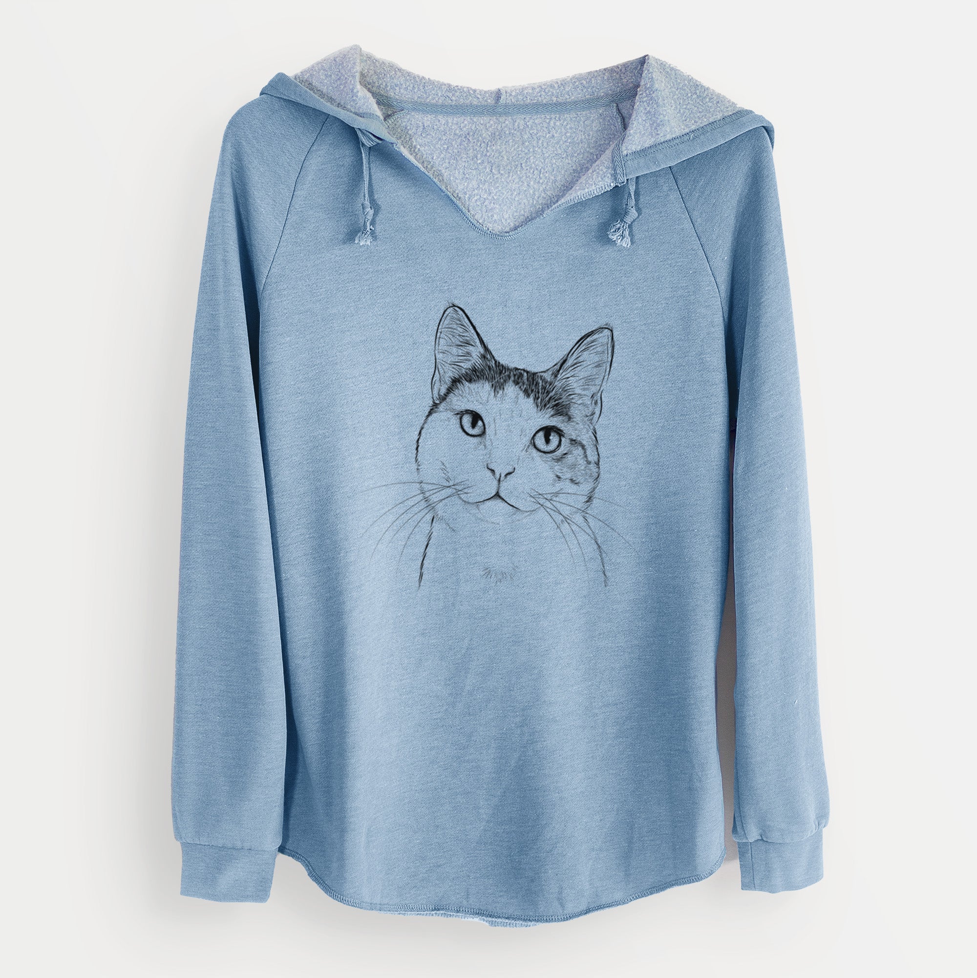 Bare Denver the Calico Cat - Cali Wave Hooded Sweatshirt