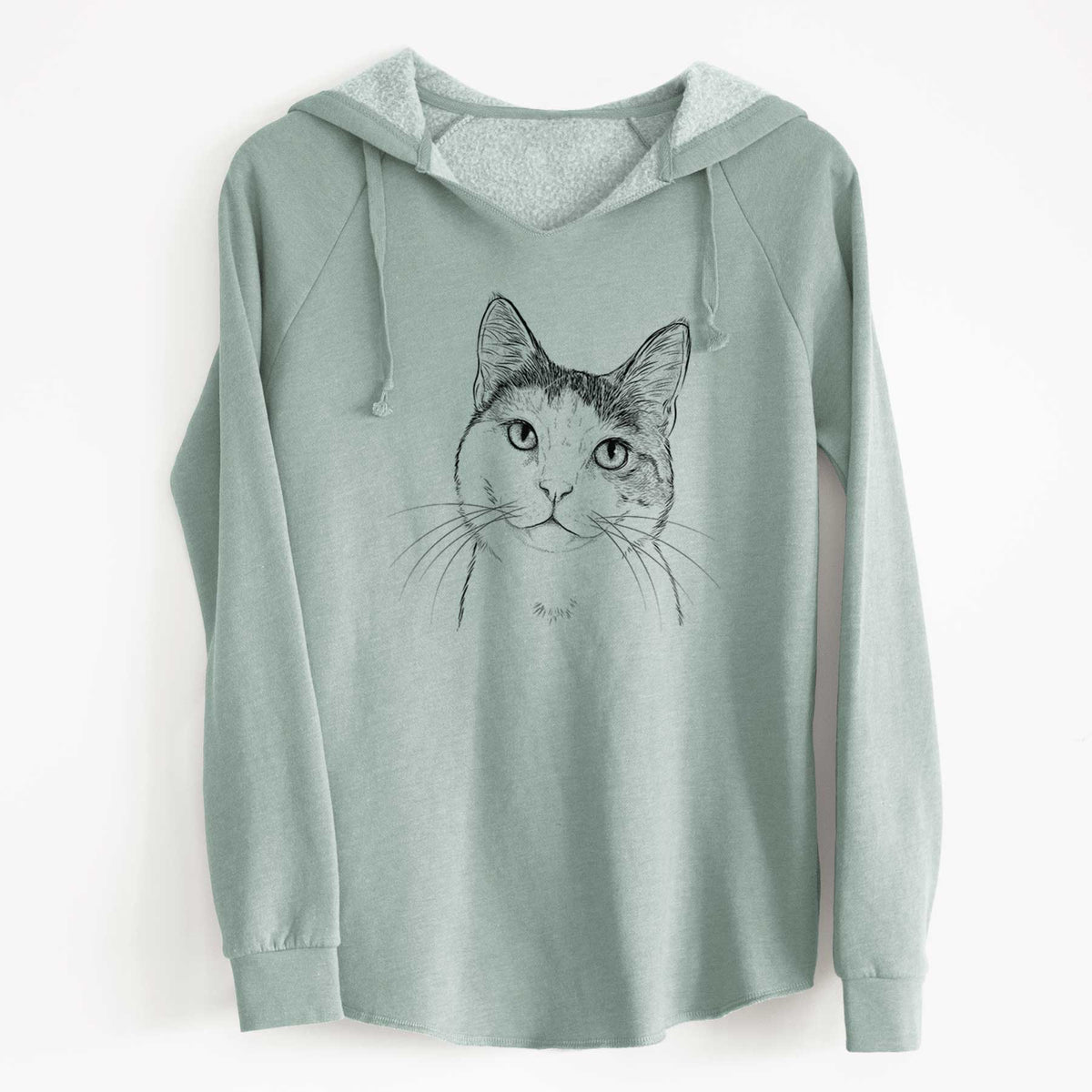 Bare Denver the Calico Cat - Cali Wave Hooded Sweatshirt