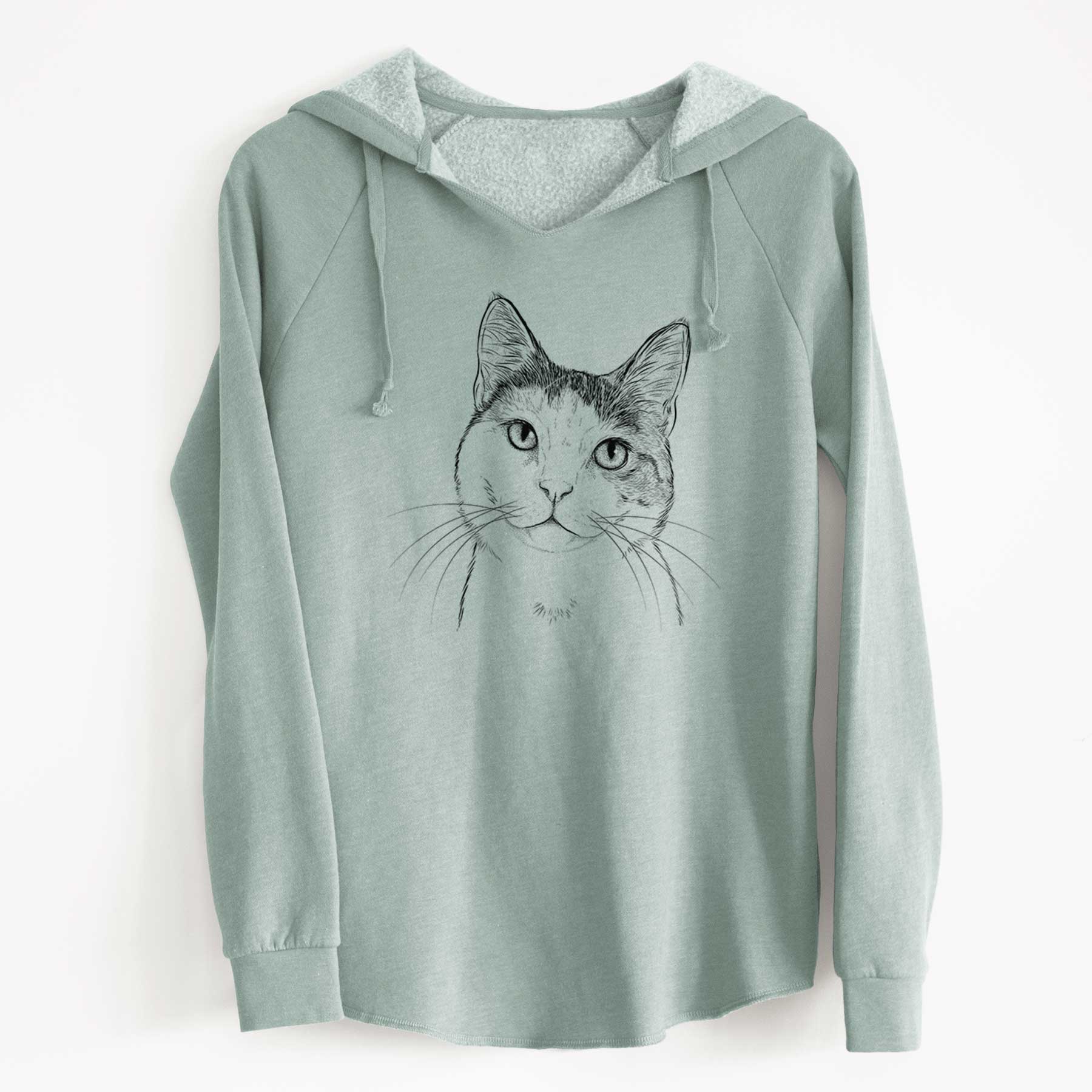 Bare Denver the Calico Cat - Cali Wave Hooded Sweatshirt