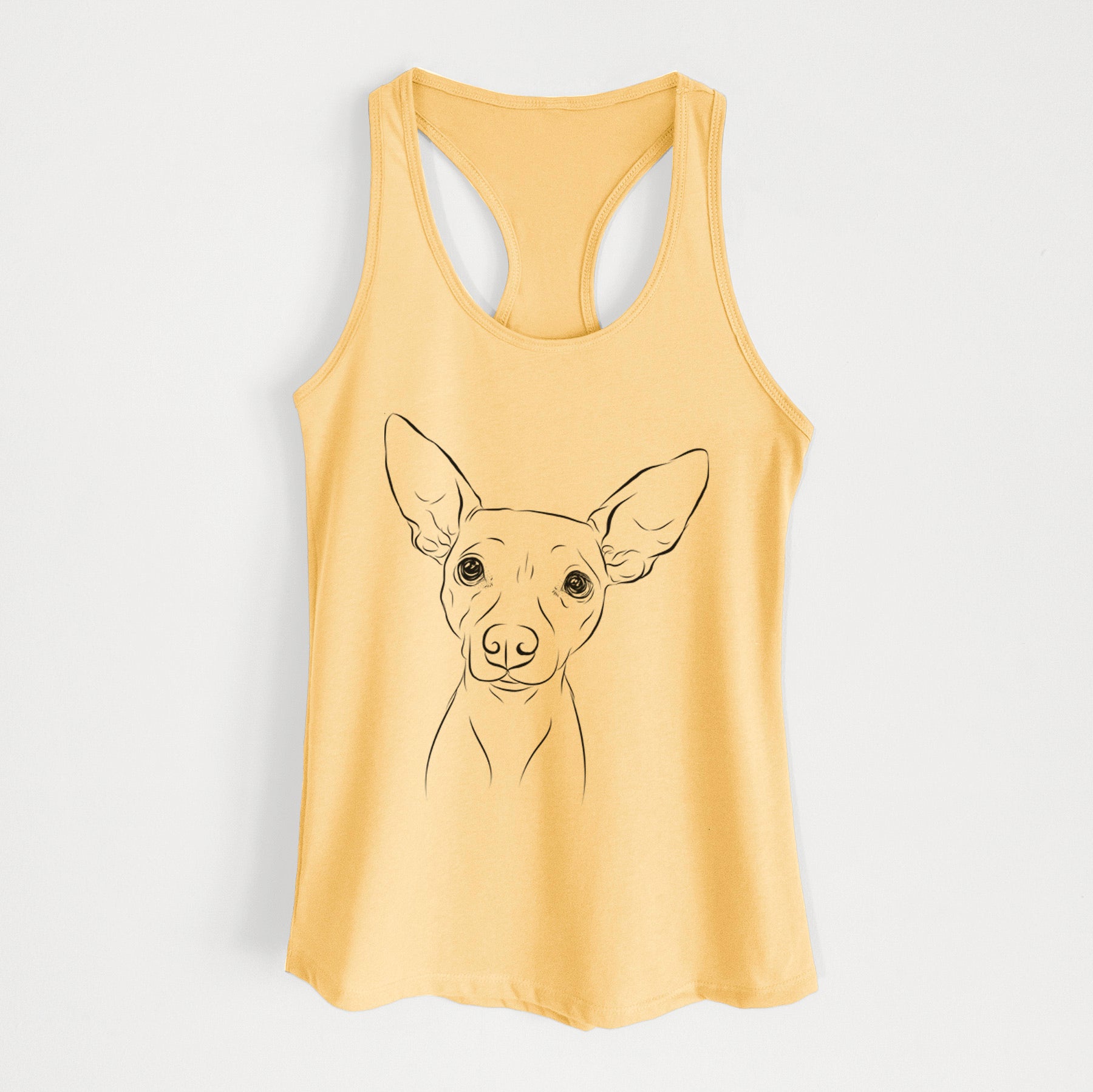 Desi the American Hairless Terrier - Women's Racerback Tanktop