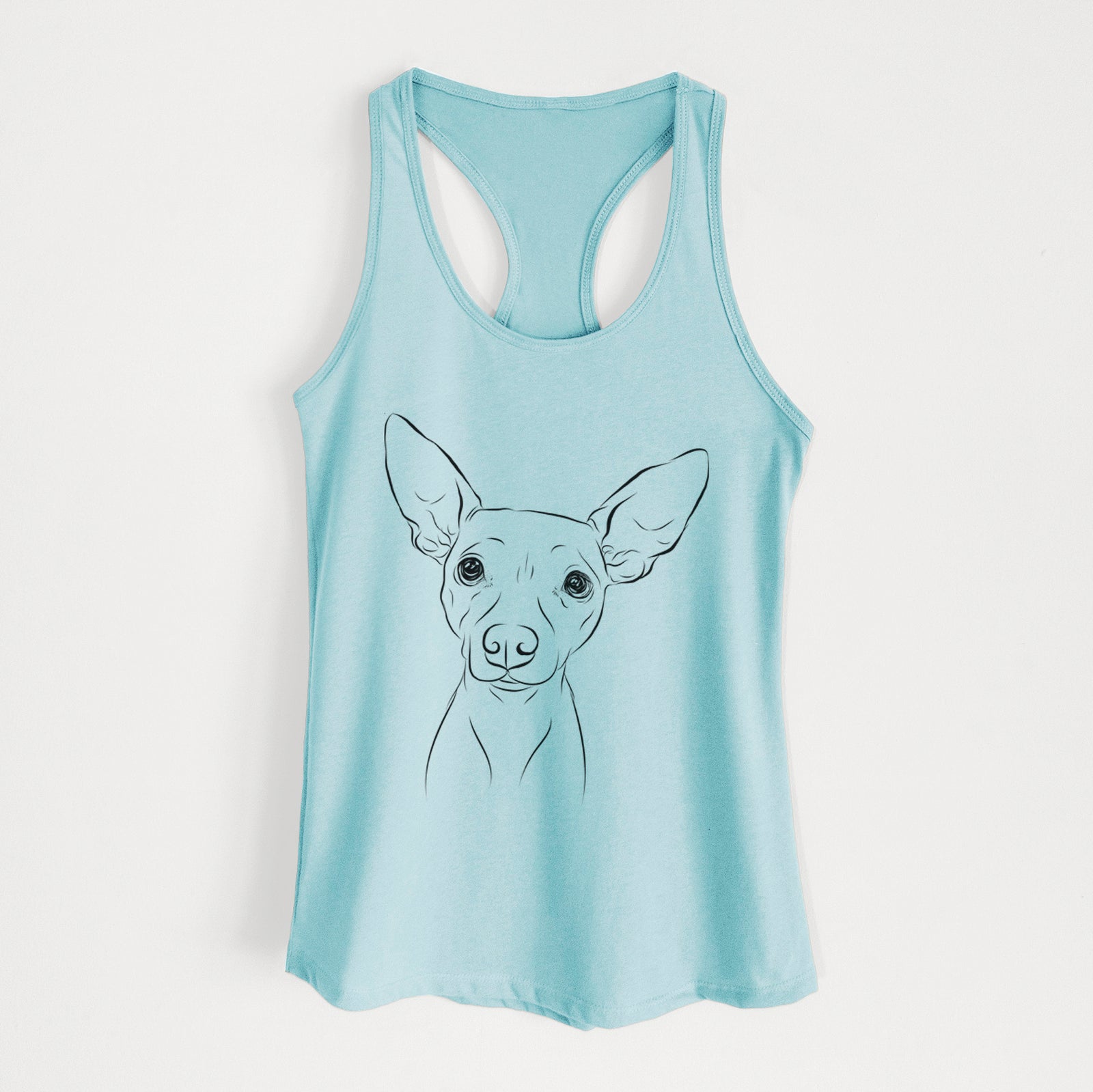 Desi the American Hairless Terrier - Women's Racerback Tanktop