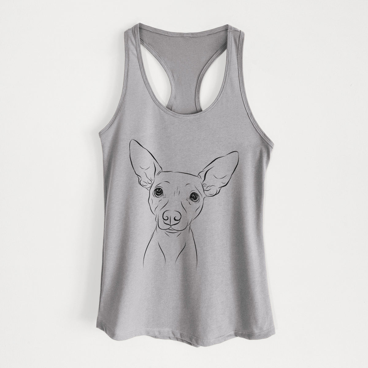 Desi the American Hairless Terrier - Women&#39;s Racerback Tanktop