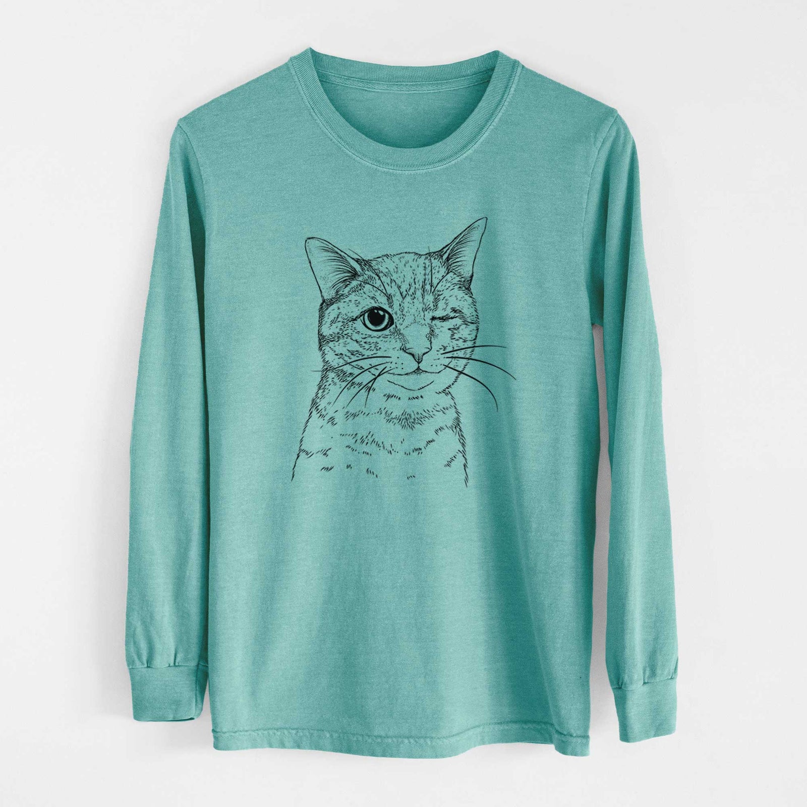 Bare Dexter the Domestic Shorthair - Heavyweight 100% Cotton Long Sleeve