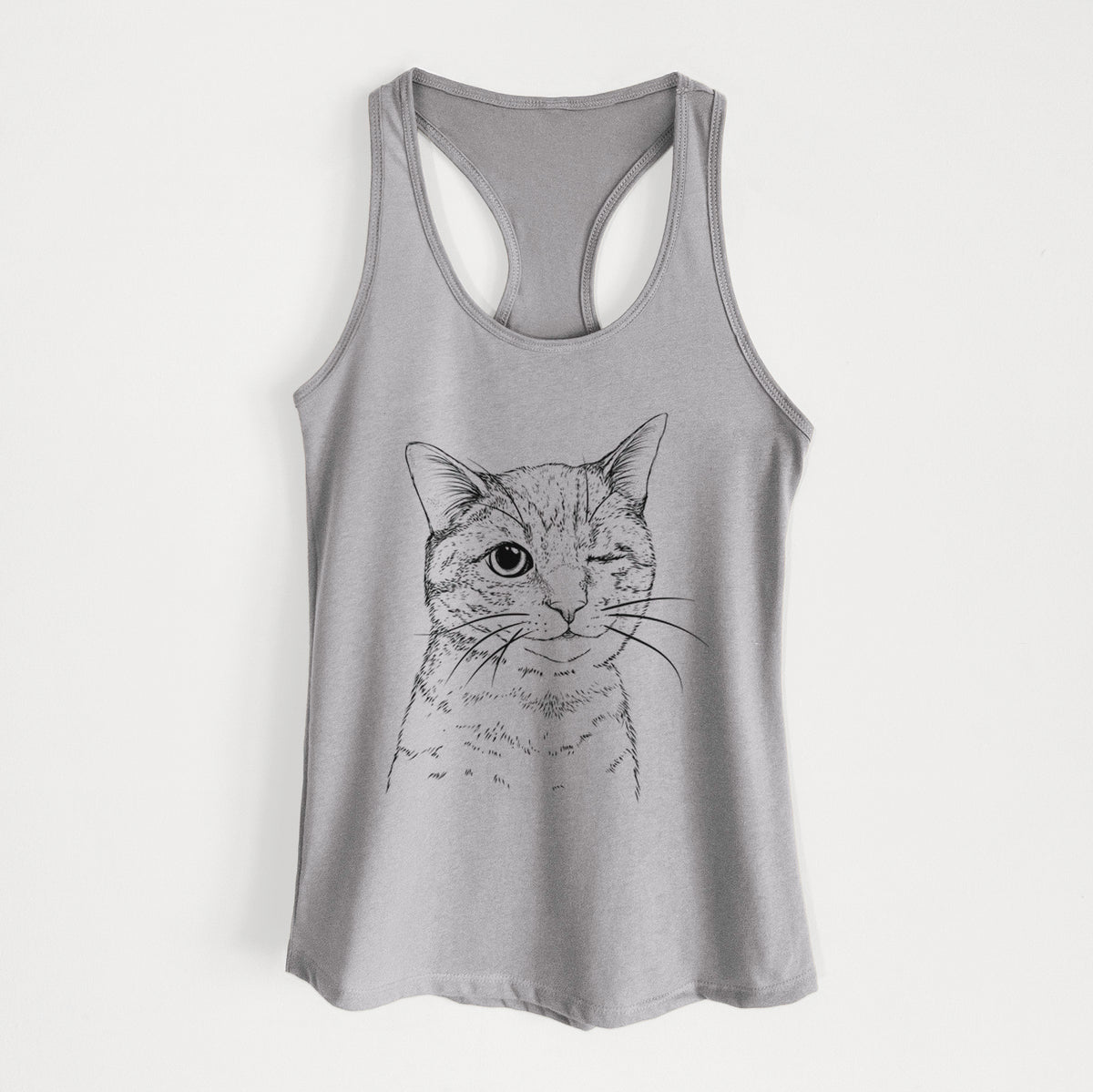 Dexter the Domestic Shorthair - Women&#39;s Racerback Tanktop