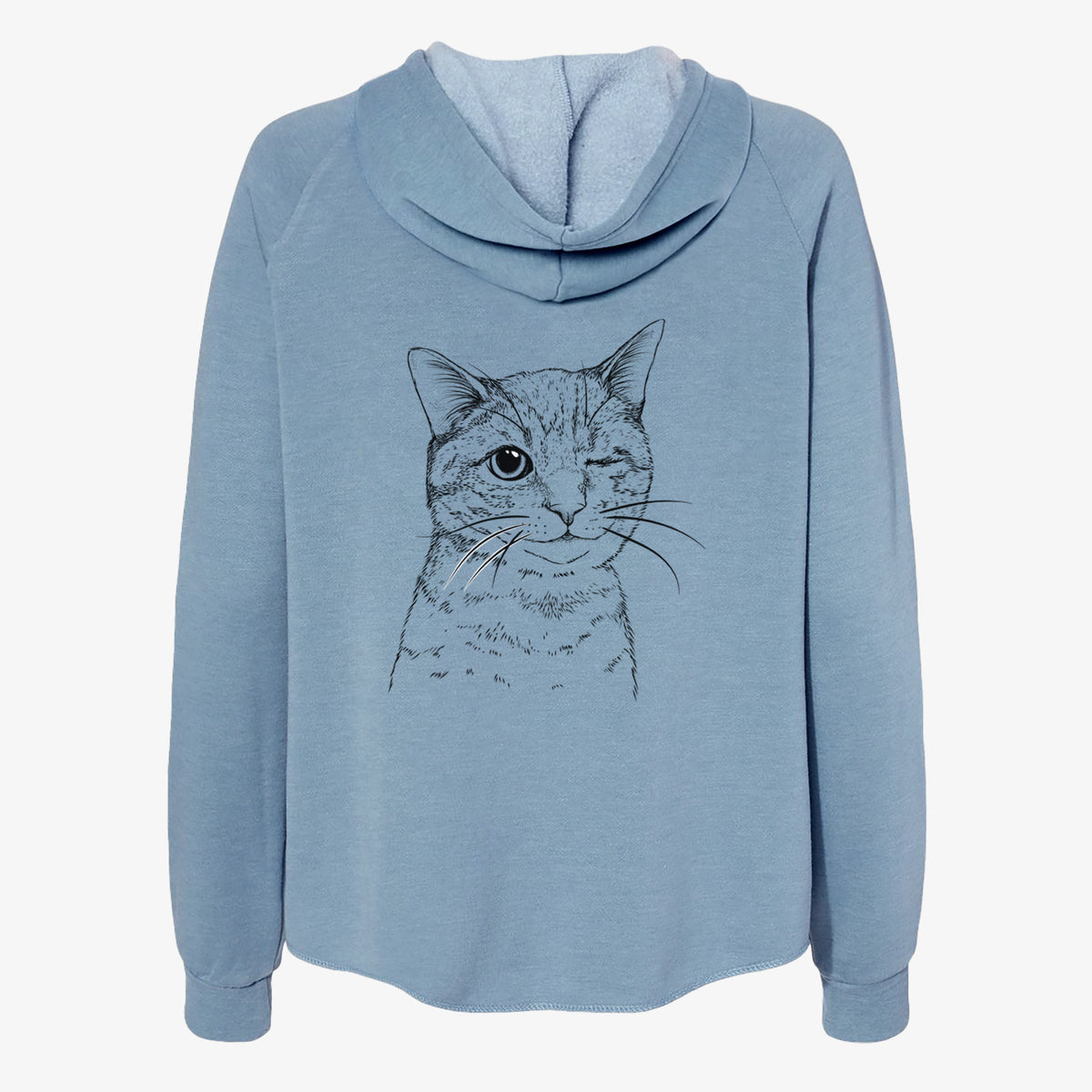 Dexter the Domestic Shorthair - Women's Cali Wave Zip-Up Sweatshirt