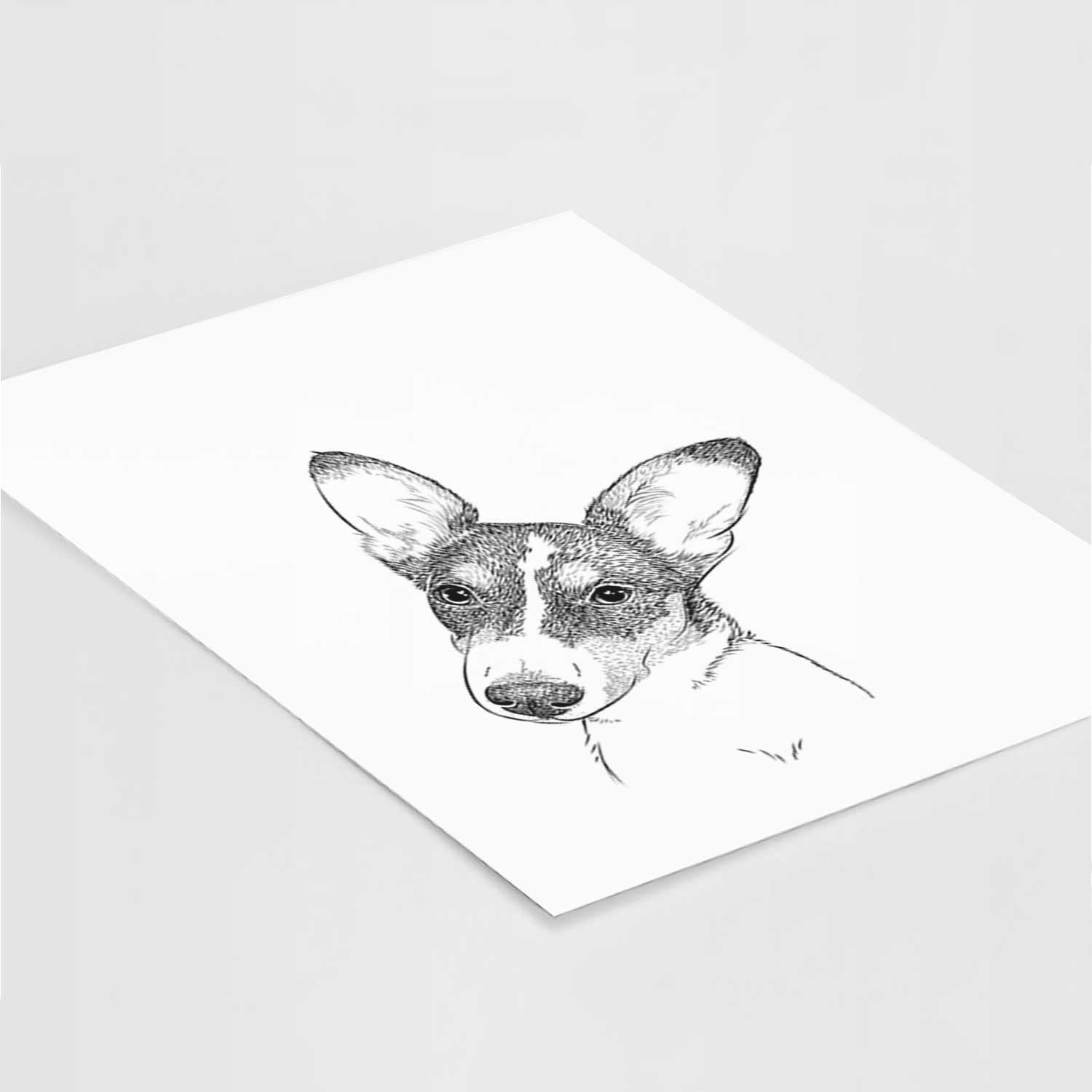 Dexter the Corgi Art Print