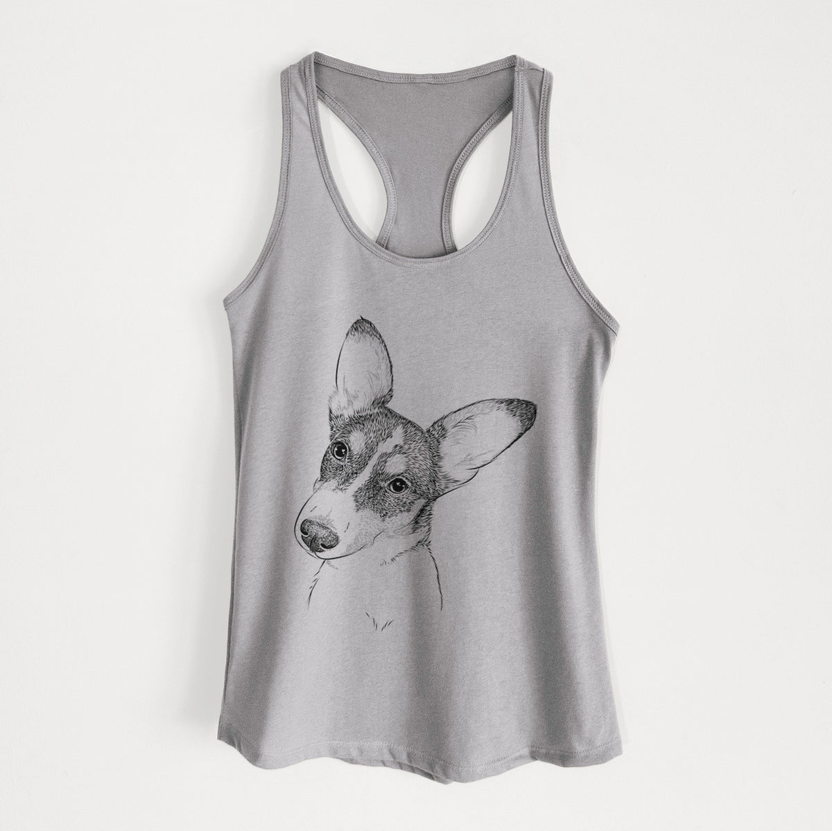 Dexter the Corgi - Women&#39;s Racerback Tanktop