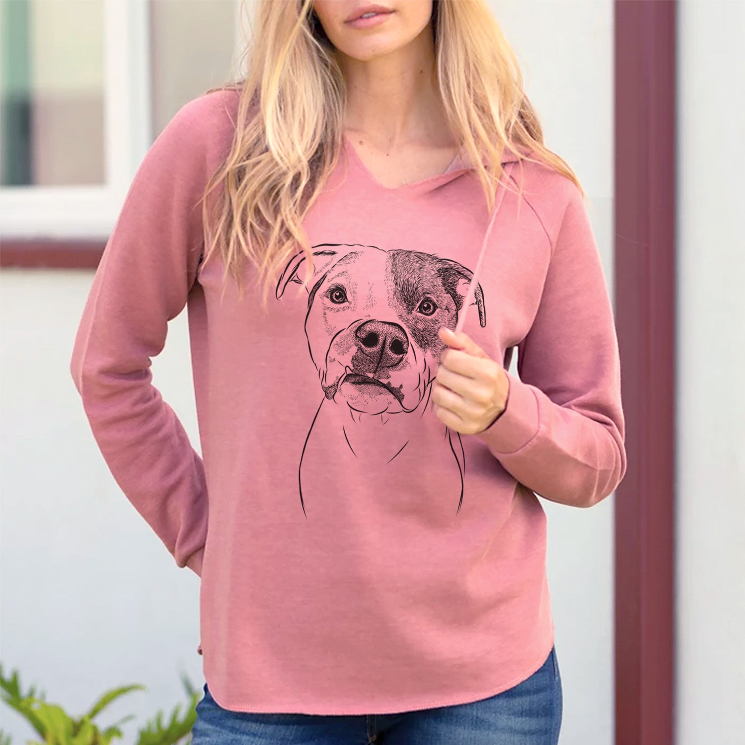 Bare Dexter the Pitbull - Cali Wave Hooded Sweatshirt