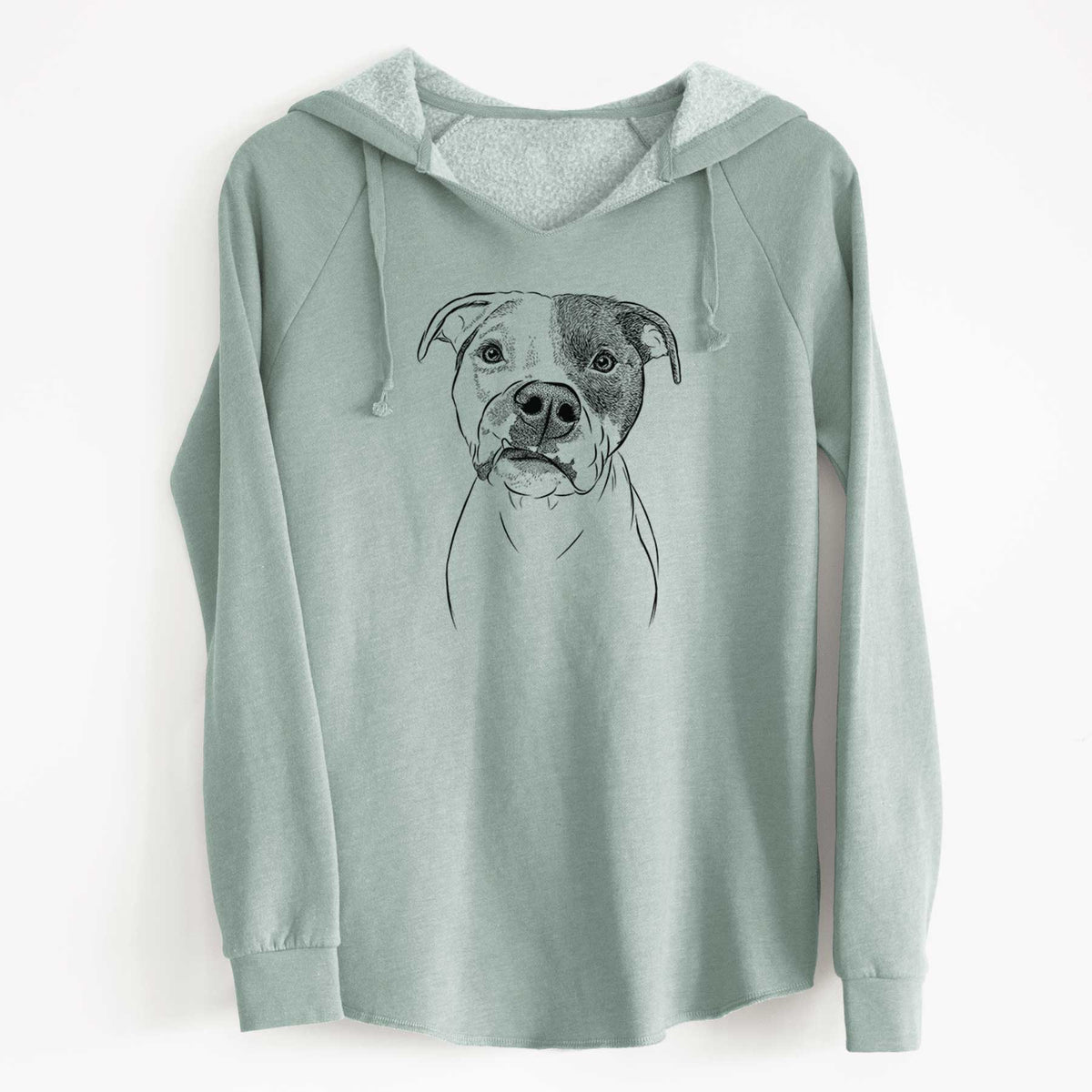 Bare Dexter the Pitbull - Cali Wave Hooded Sweatshirt