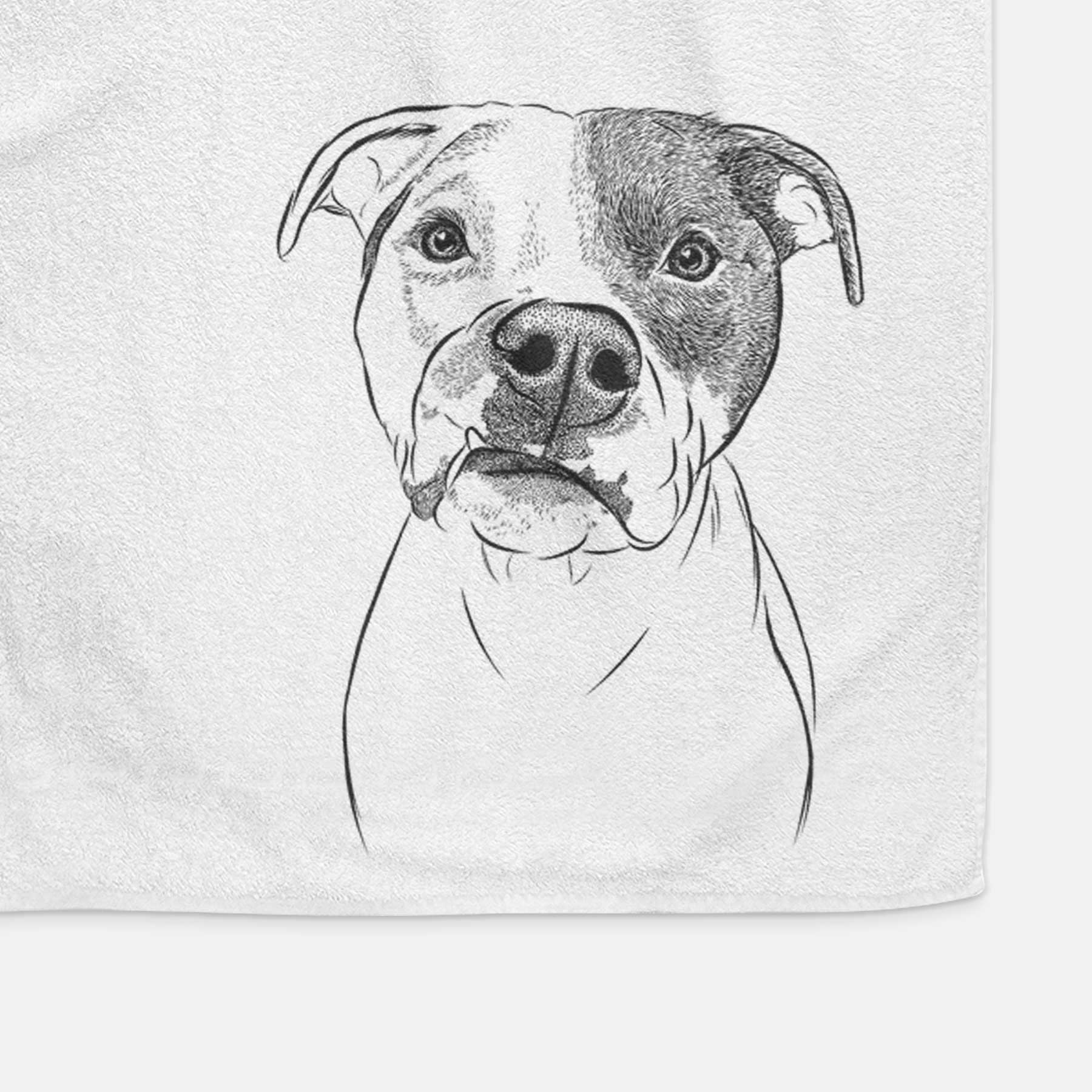 Dexter the Pitbull Decorative Hand Towel