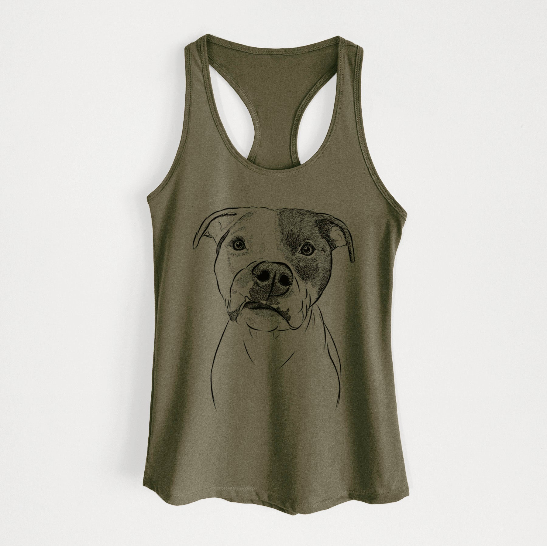 Dexter the Pitbull - Women's Racerback Tanktop