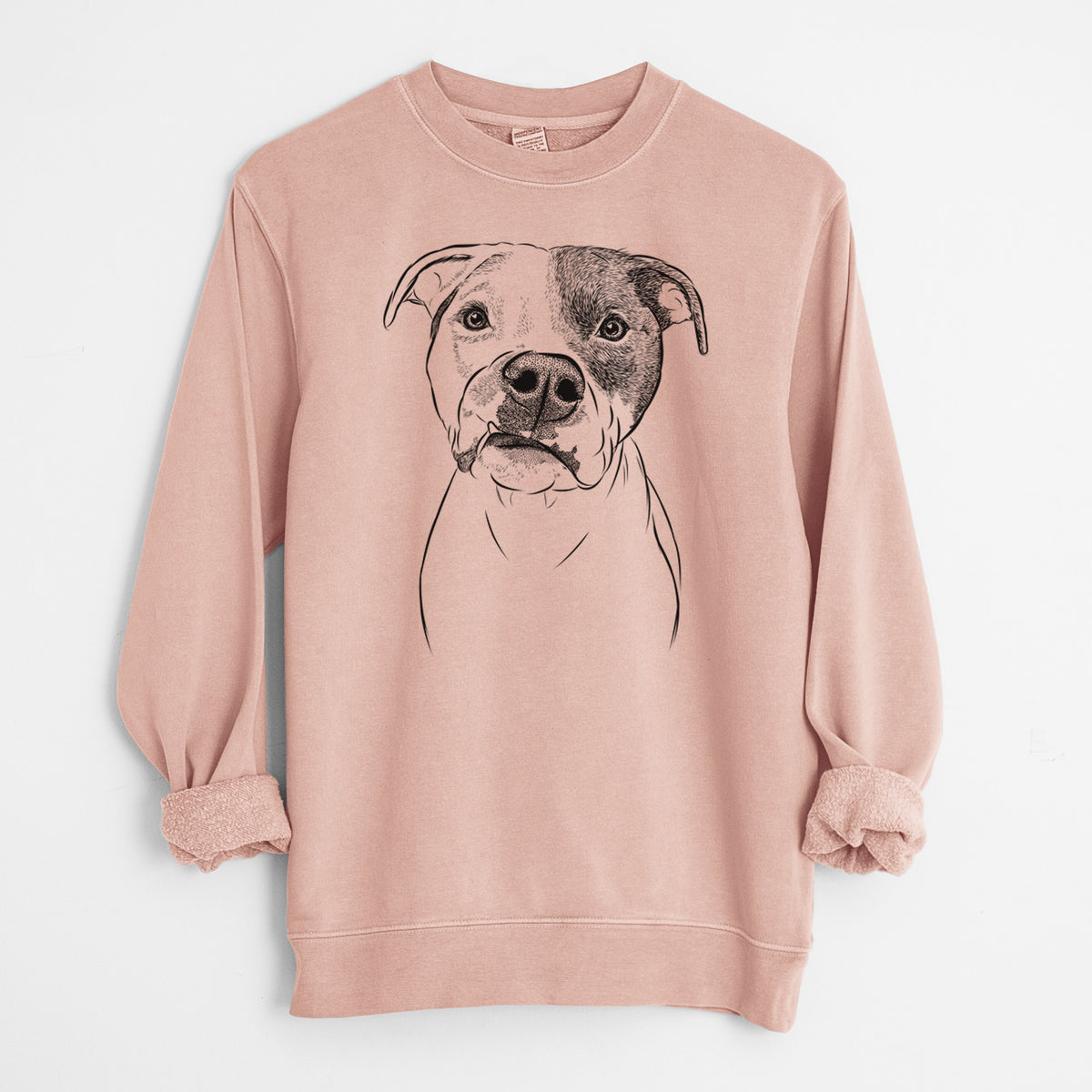 Bare Dexter the Pitbull - Unisex Pigment Dyed Crew Sweatshirt