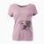 Bare Dexter the Pitbull - Women's V-neck Shirt