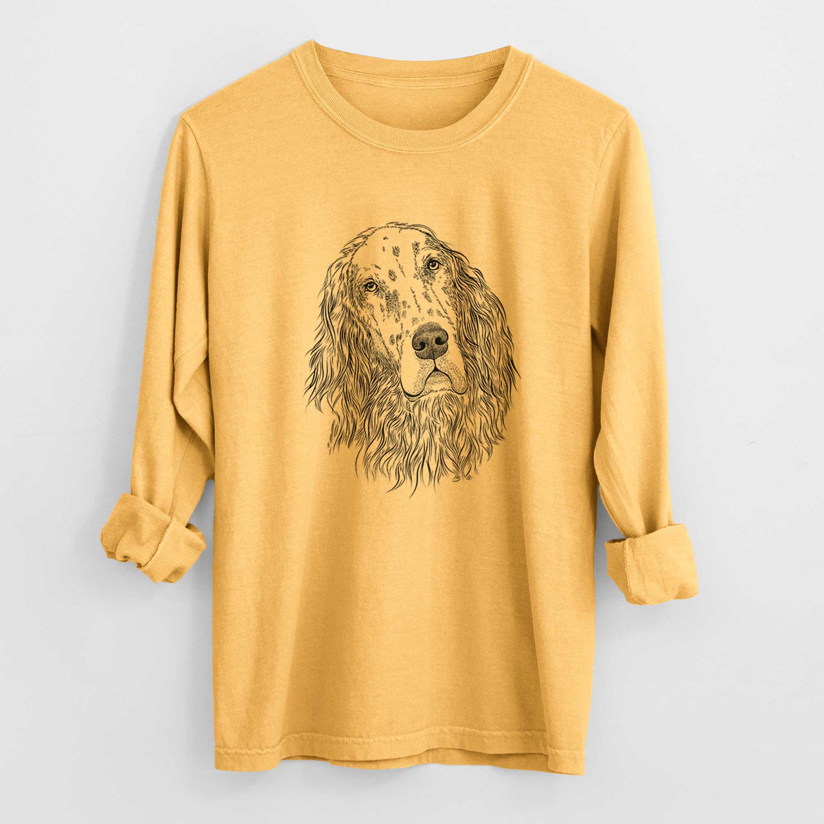 Bare Dexter the English Setter - Heavyweight 100% Cotton Long Sleeve