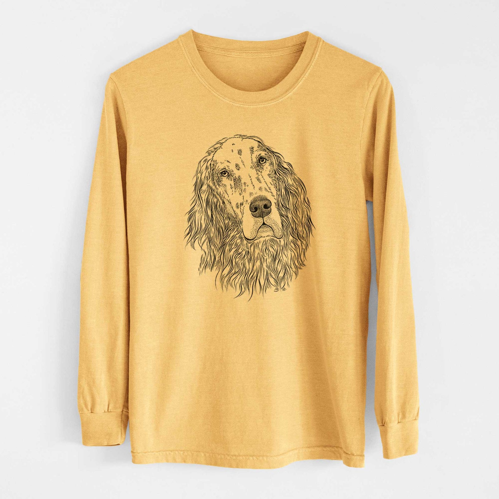 Bare Dexter the English Setter - Heavyweight 100% Cotton Long Sleeve