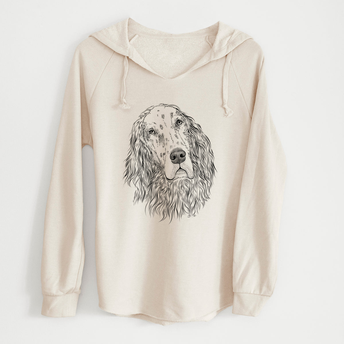 Bare Dexter the English Setter - Cali Wave Hooded Sweatshirt
