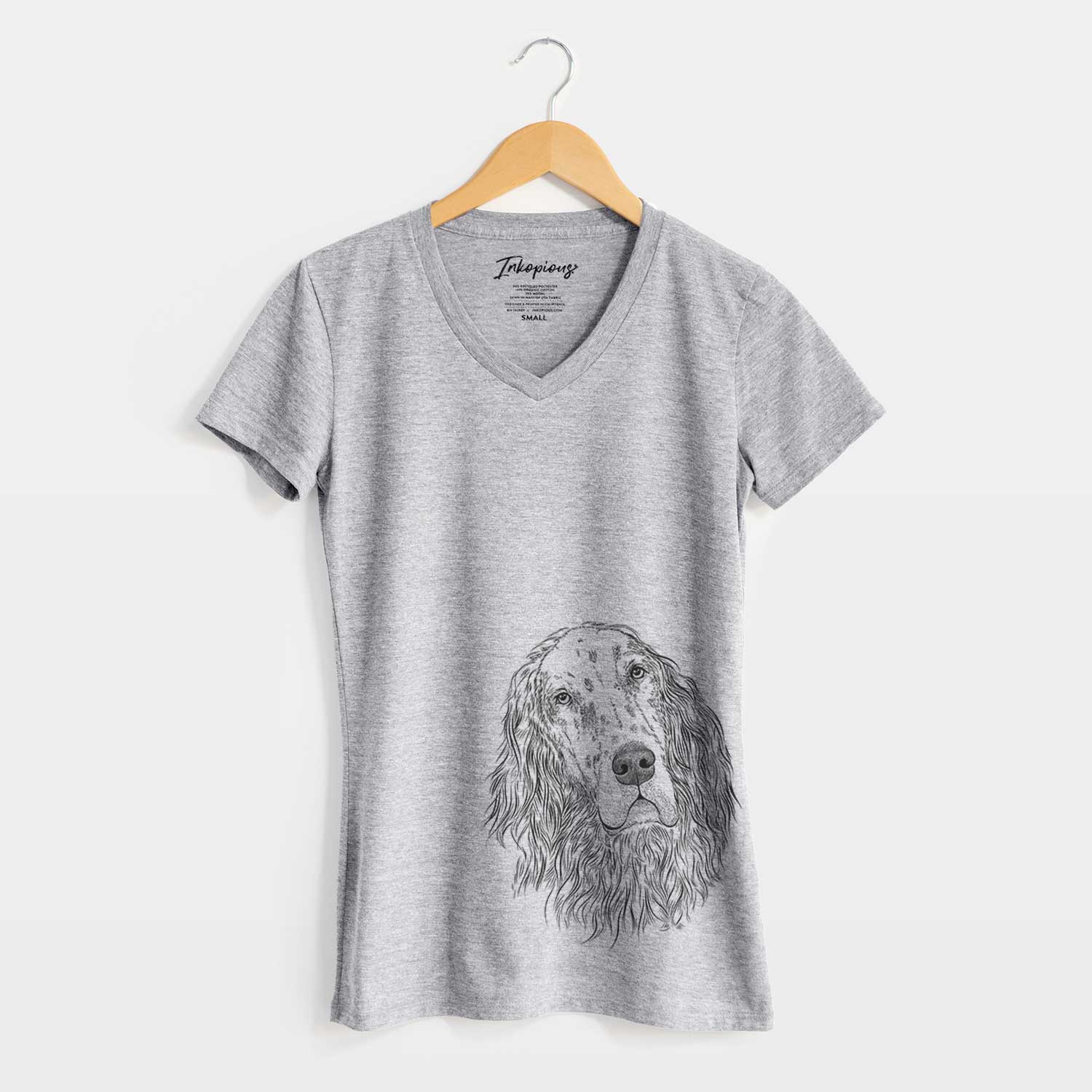 Bare Dexter the English Setter - Women's V-neck Shirt