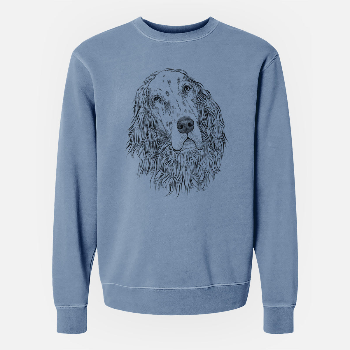 Bare Dexter the English Setter - Unisex Pigment Dyed Crew Sweatshirt