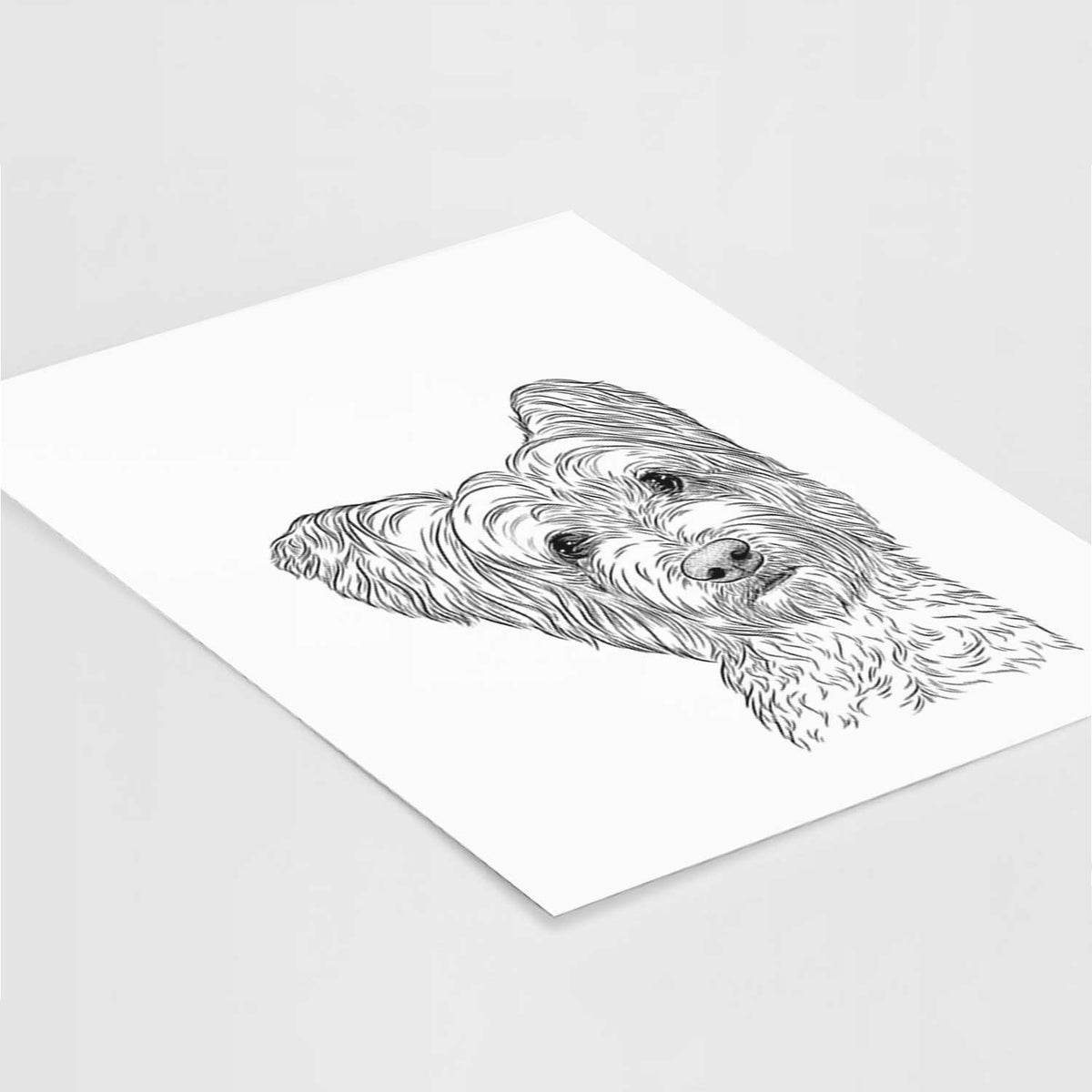 Dexter the Terrier Mix Art Print