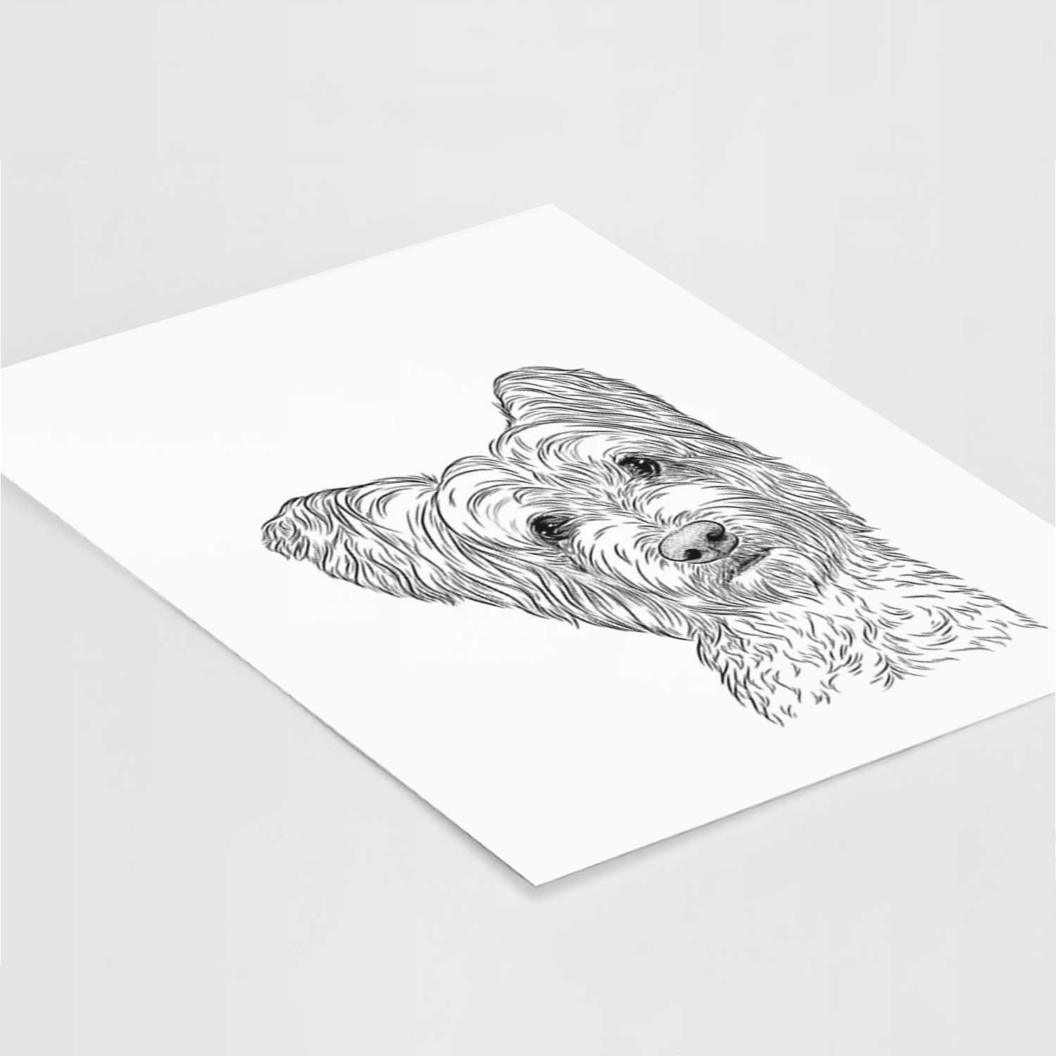 Dexter the Terrier Mix Art Print