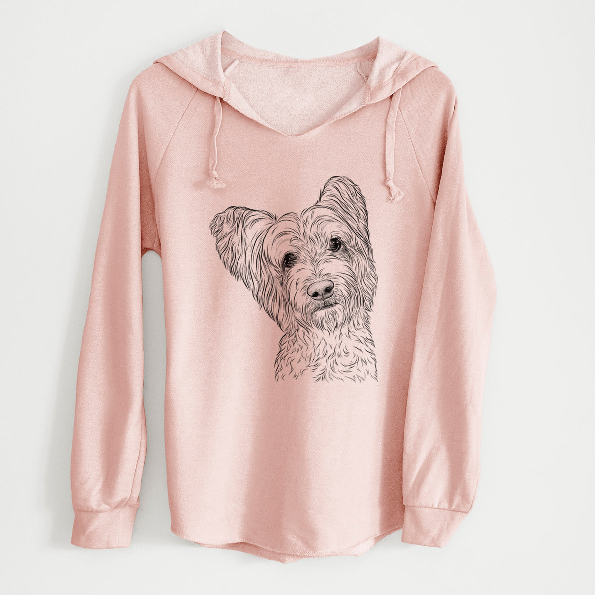 Bare Dexter the Terrier Mix - Cali Wave Hooded Sweatshirt