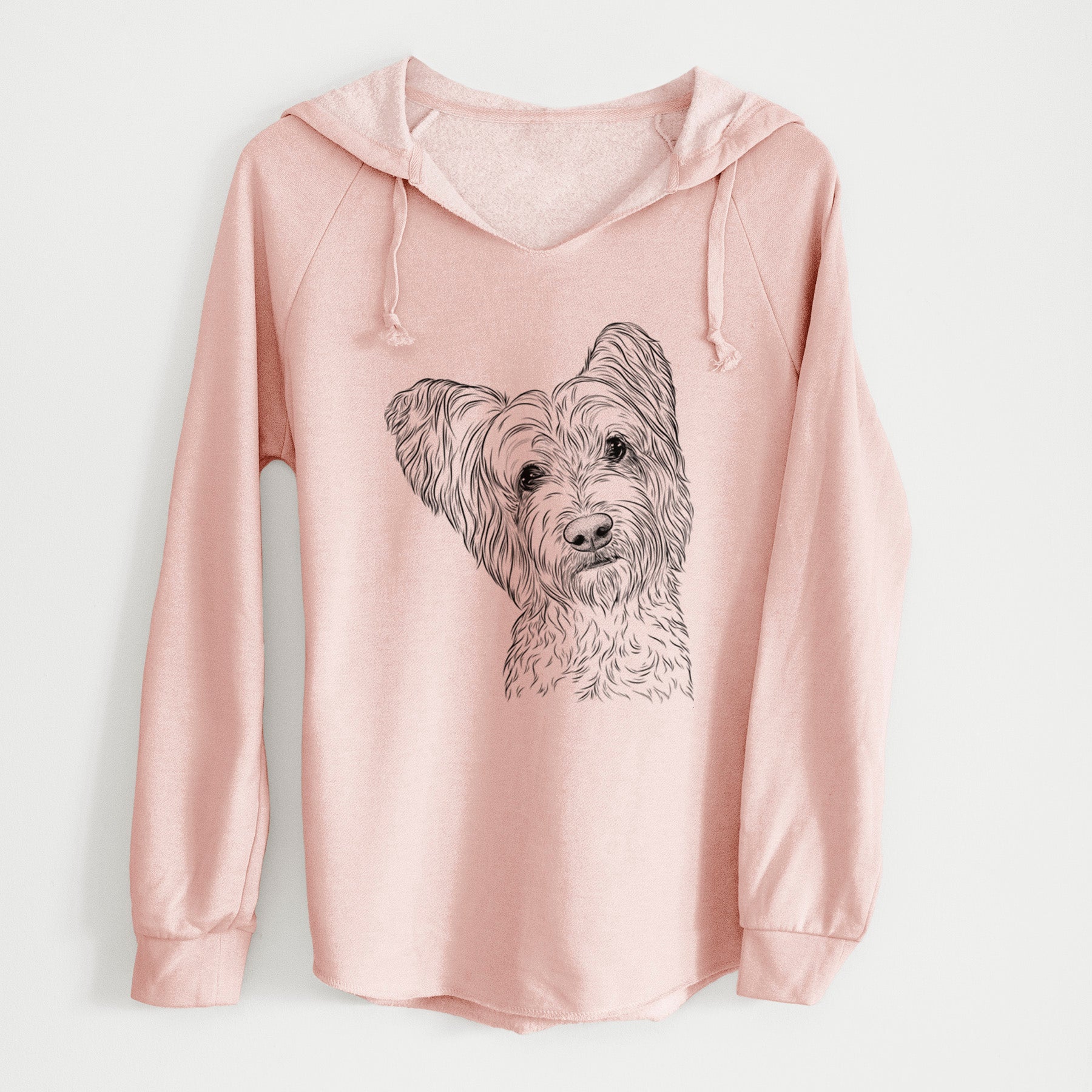 Bare Dexter the Terrier Mix - Cali Wave Hooded Sweatshirt