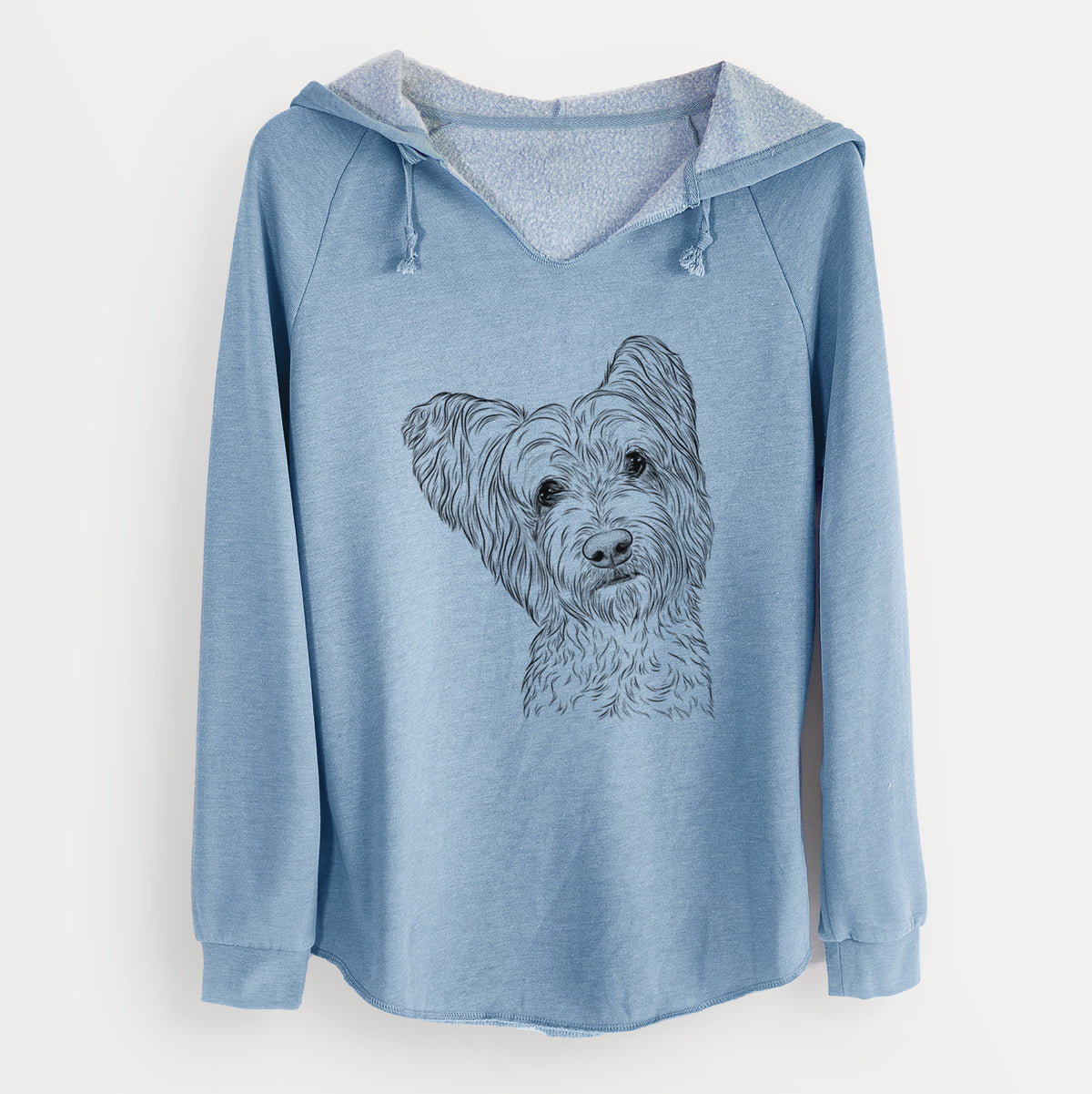 Bare Dexter the Terrier Mix - Cali Wave Hooded Sweatshirt
