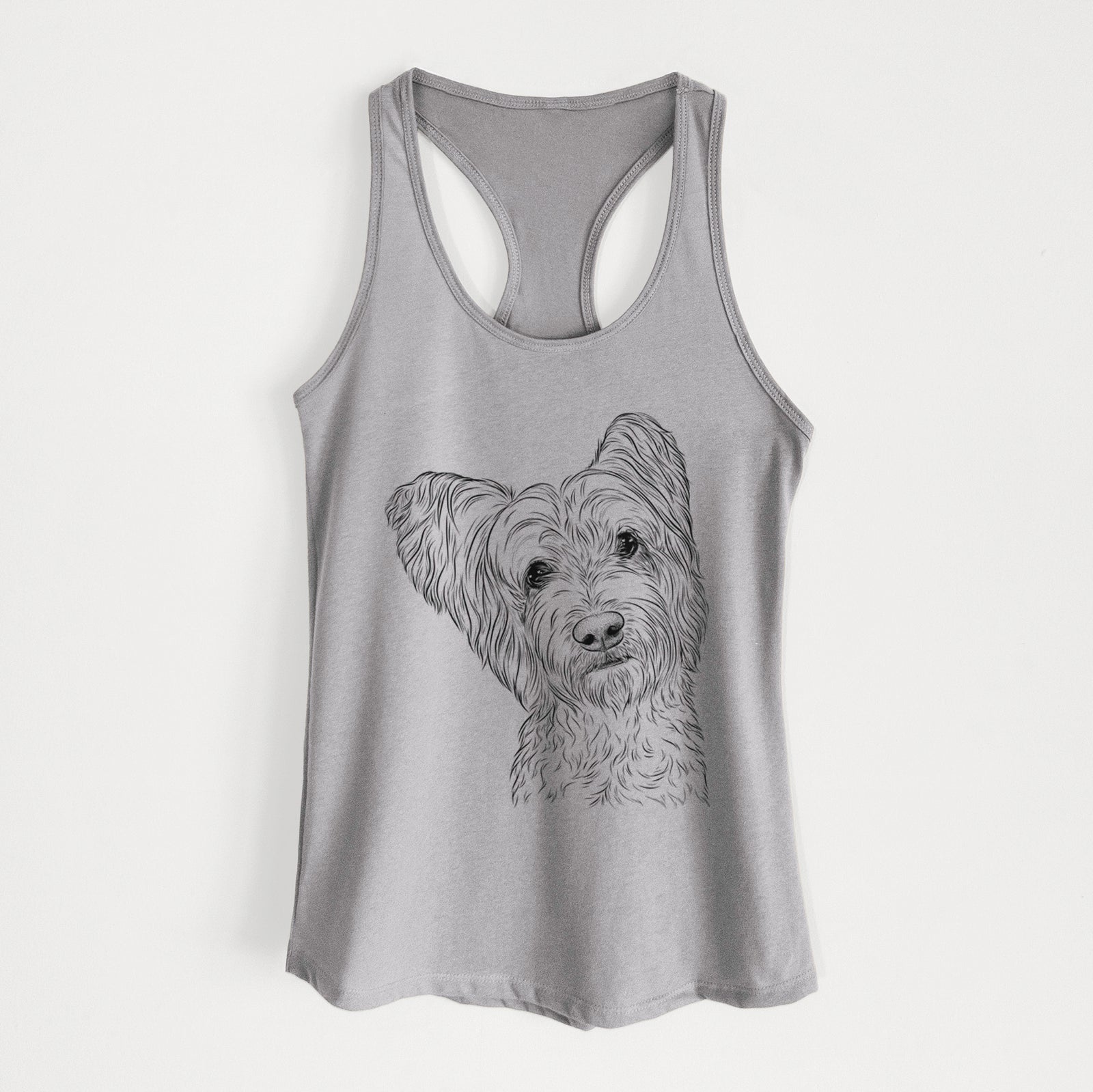 Dexter the Terrier Mix - Women's Racerback Tanktop