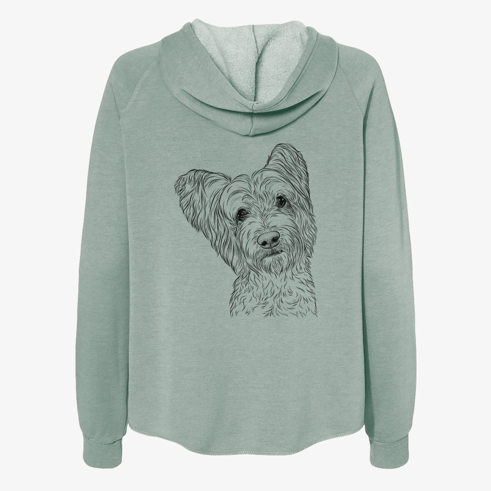 Dexter the Terrier Mix - Women's Cali Wave Zip-Up Sweatshirt