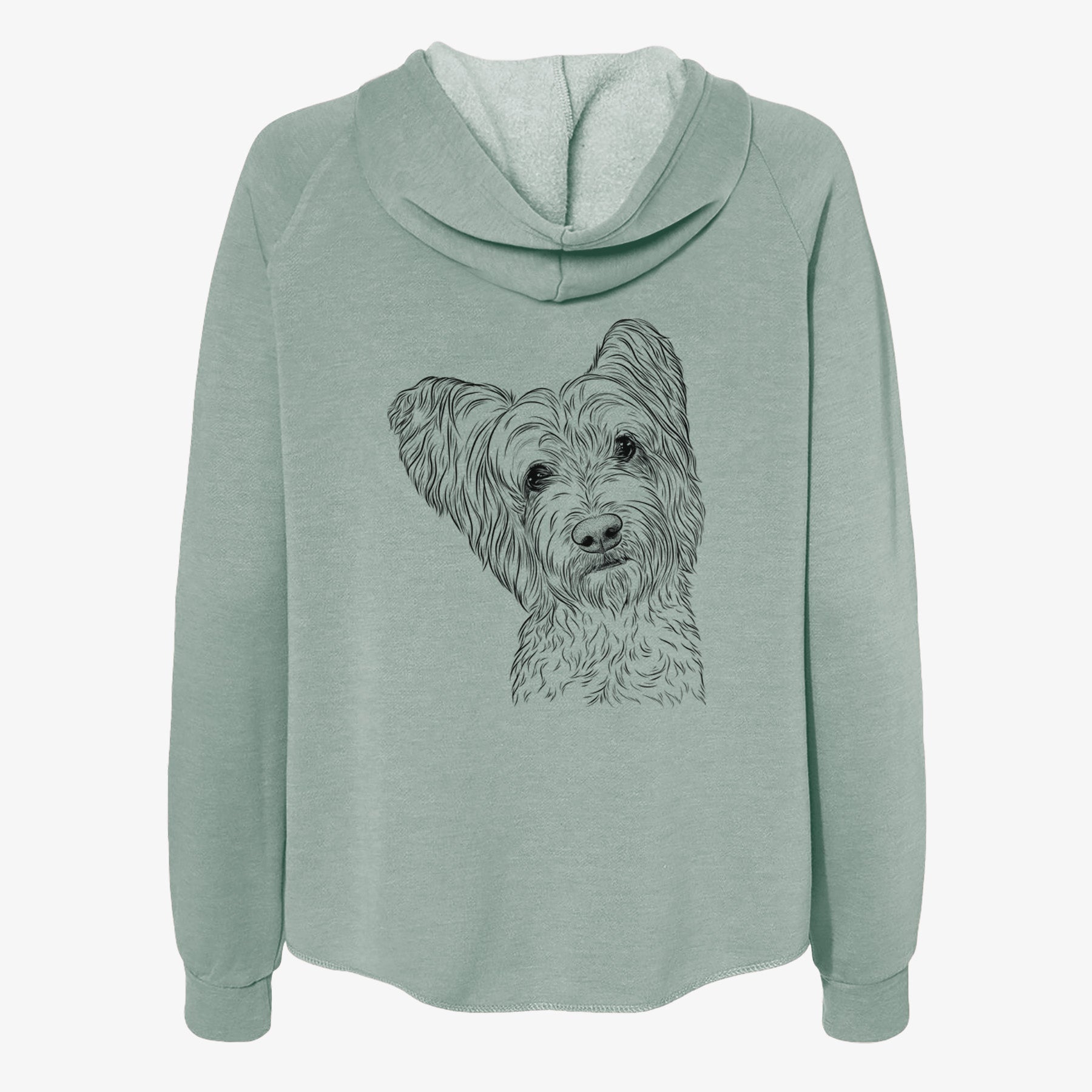 Dexter the Terrier Mix - Women's Cali Wave Zip-Up Sweatshirt