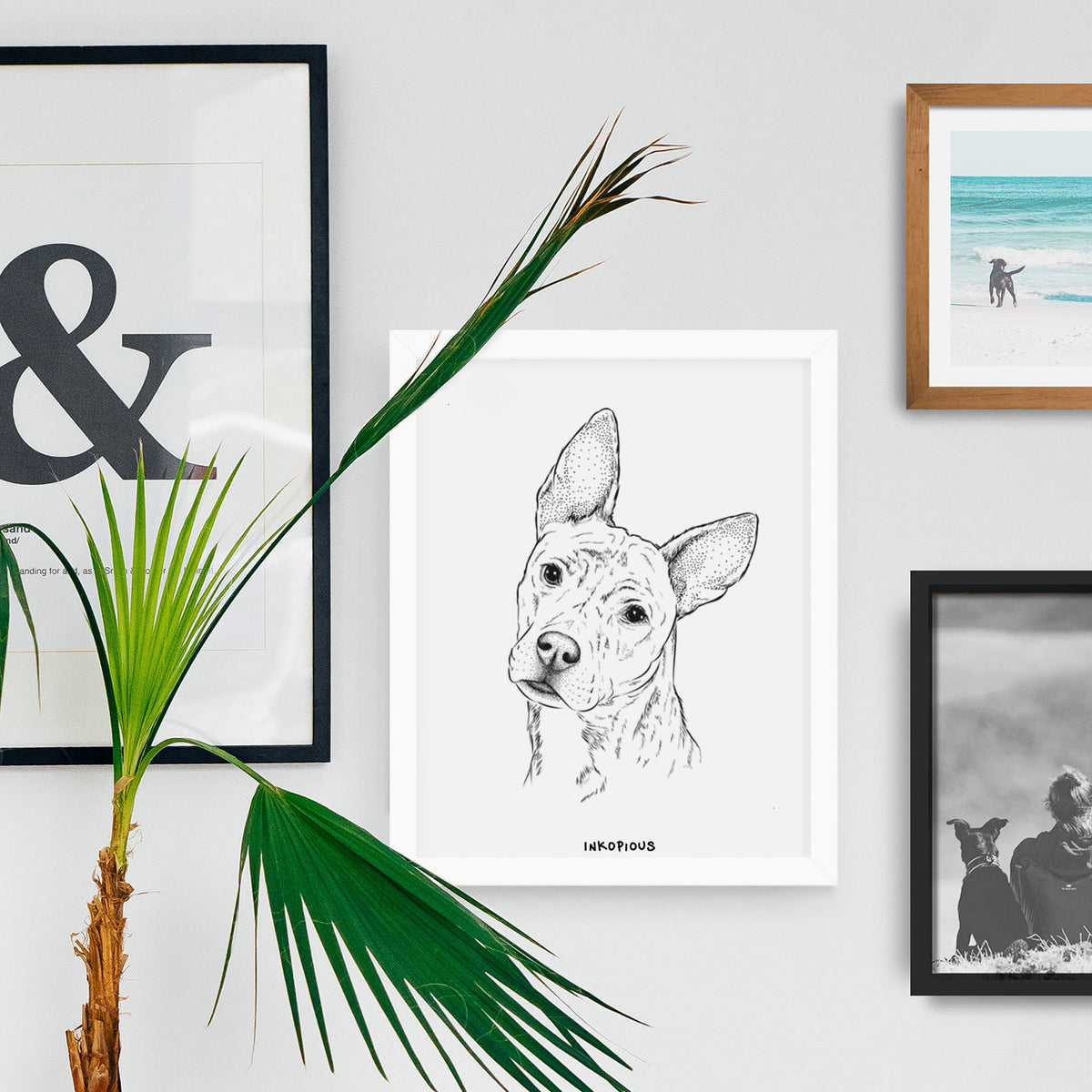 Diesel the Mixed Breed Art Print
