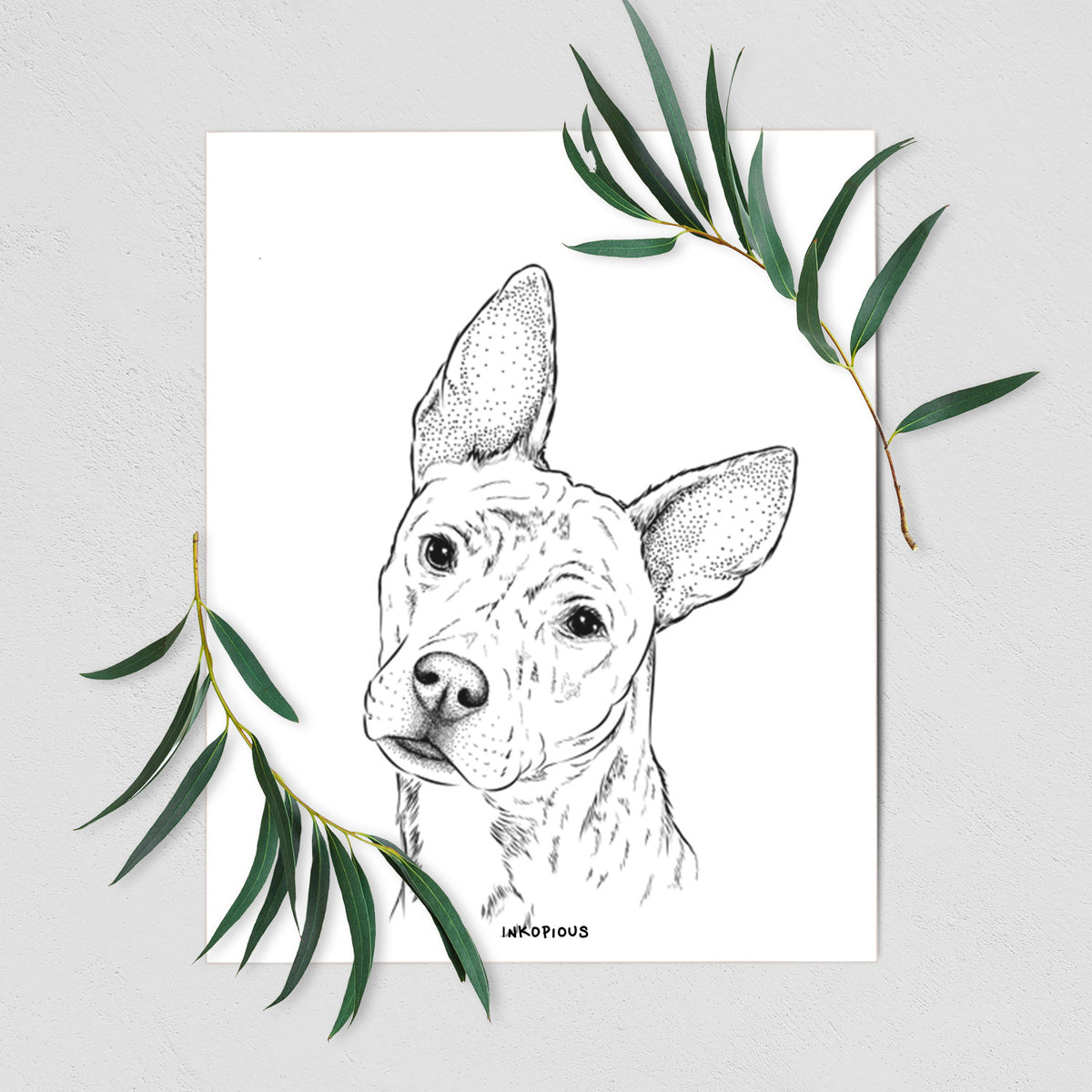 Diesel the Mixed Breed Art Print