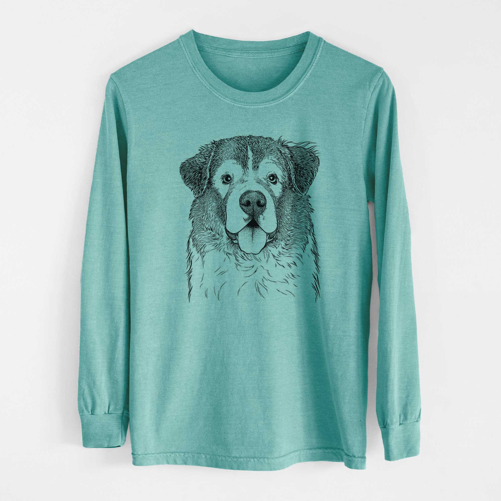 Bare Dilly the Saint Bernard - Heavyweight 100% Cotton Long Sleeve