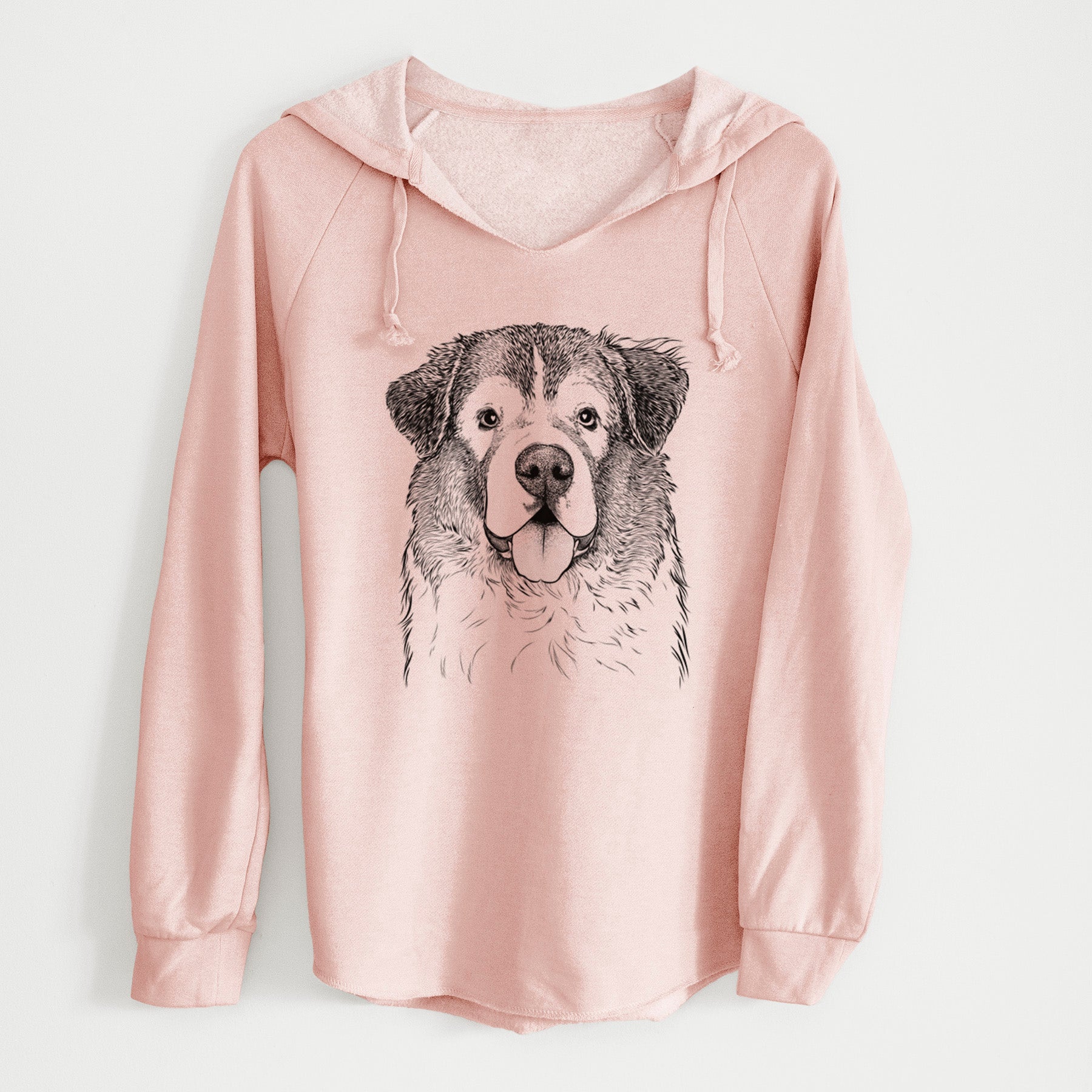 Bare Dilly the Saint Bernard - Cali Wave Hooded Sweatshirt