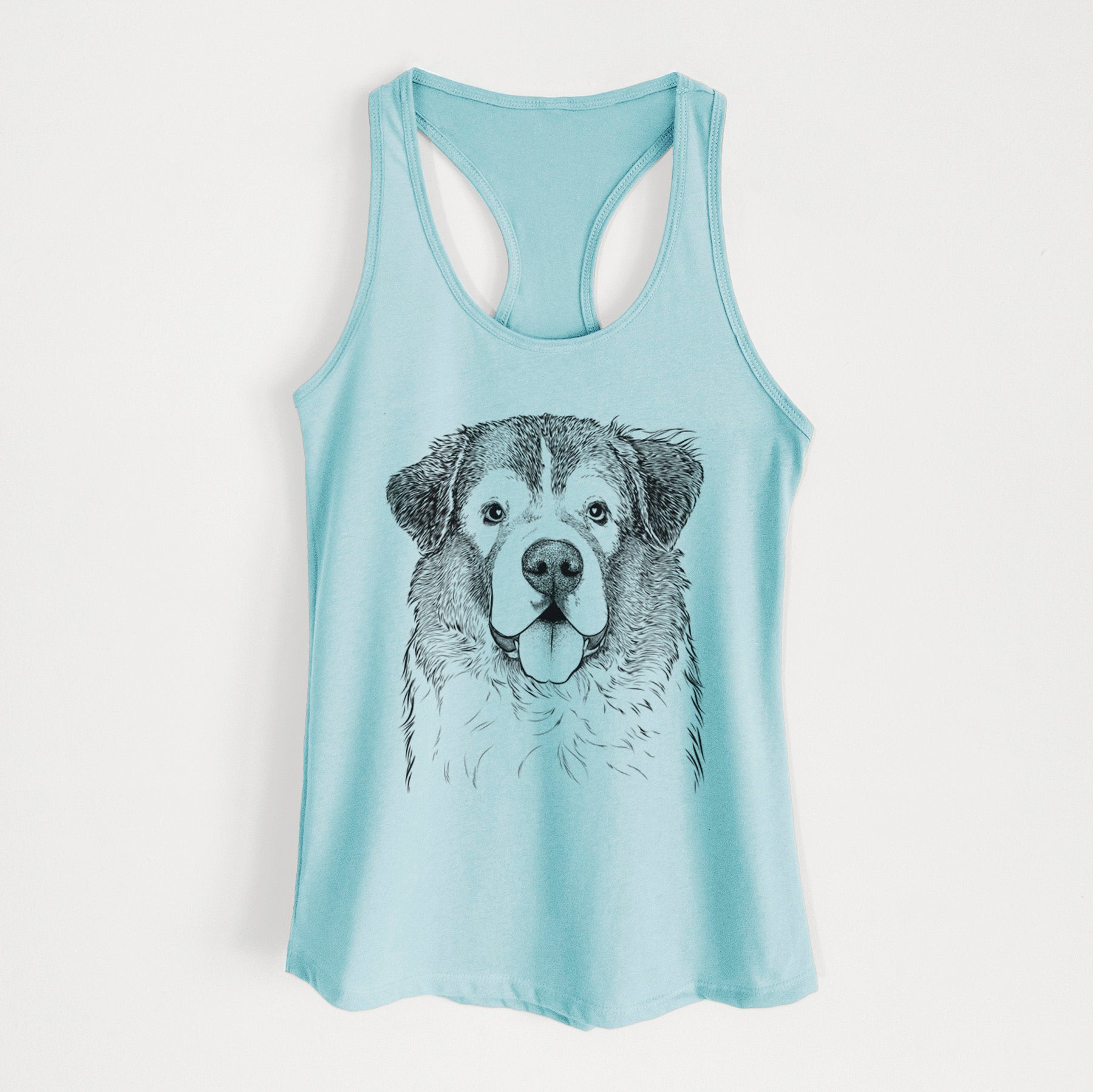 Dilly the Saint Bernard - Women's Racerback Tanktop