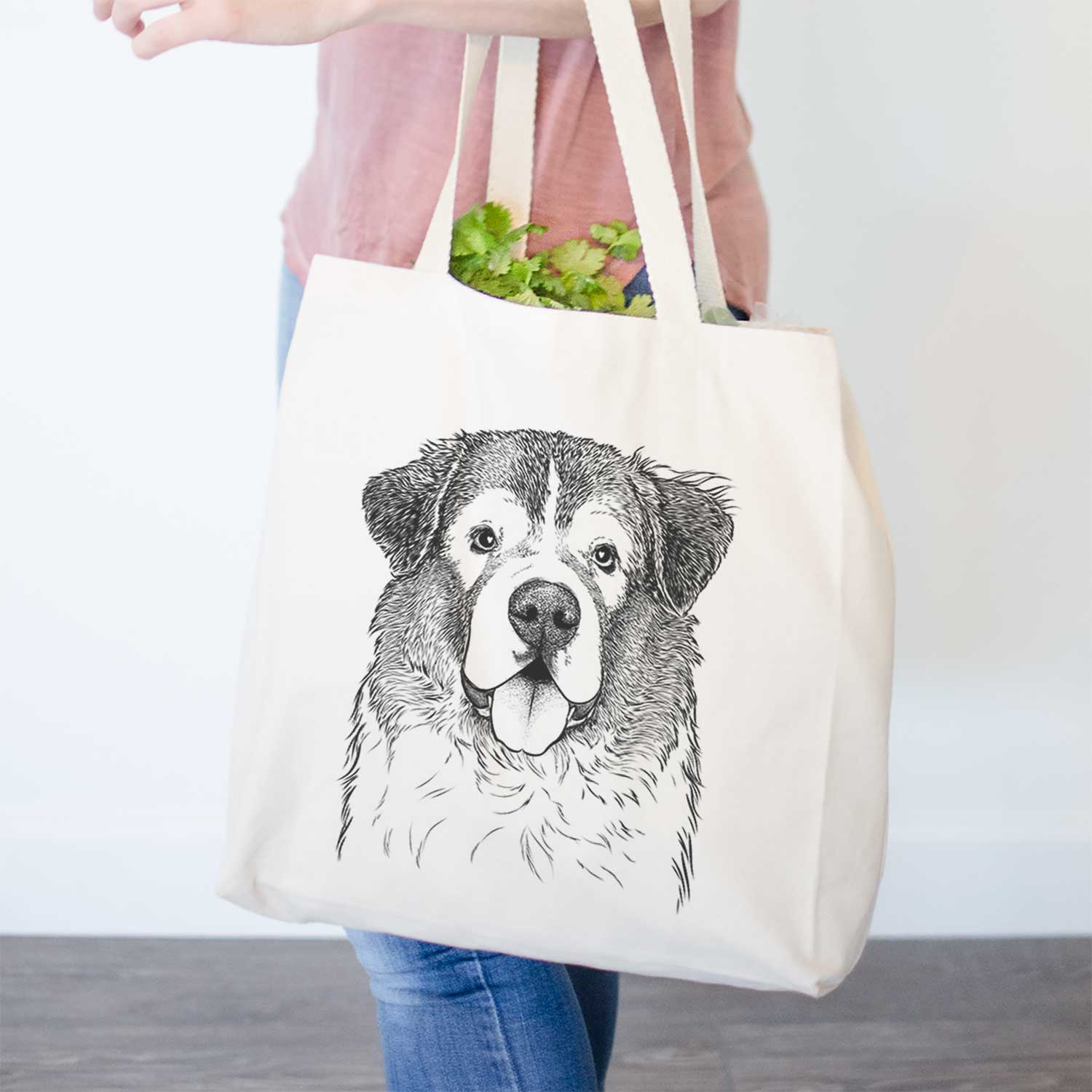 Dilly the Saint Bernard - Tote Bag