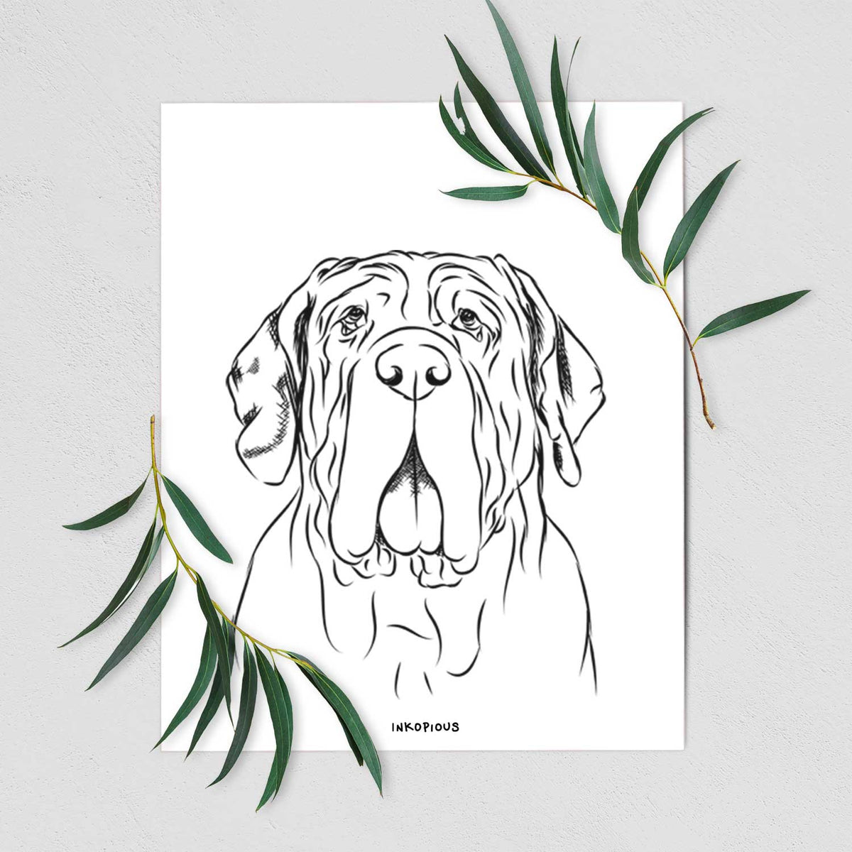 Dinah the Neapolitan Mastiff Art Print
