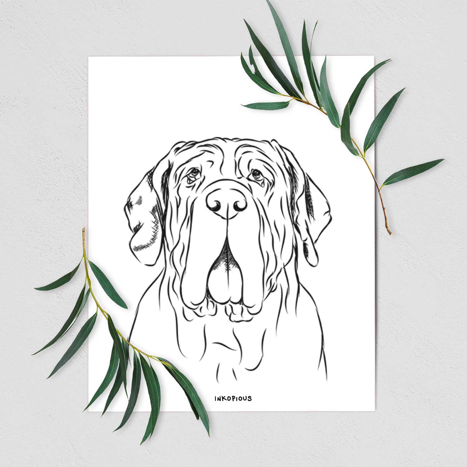 Dinah the Neapolitan Mastiff Art Print