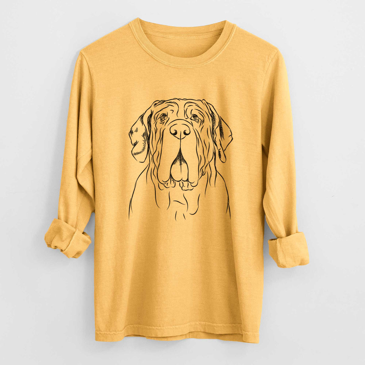 Bare Dinah the Neapolitan Mastiff - Heavyweight 100% Cotton Long Sleeve