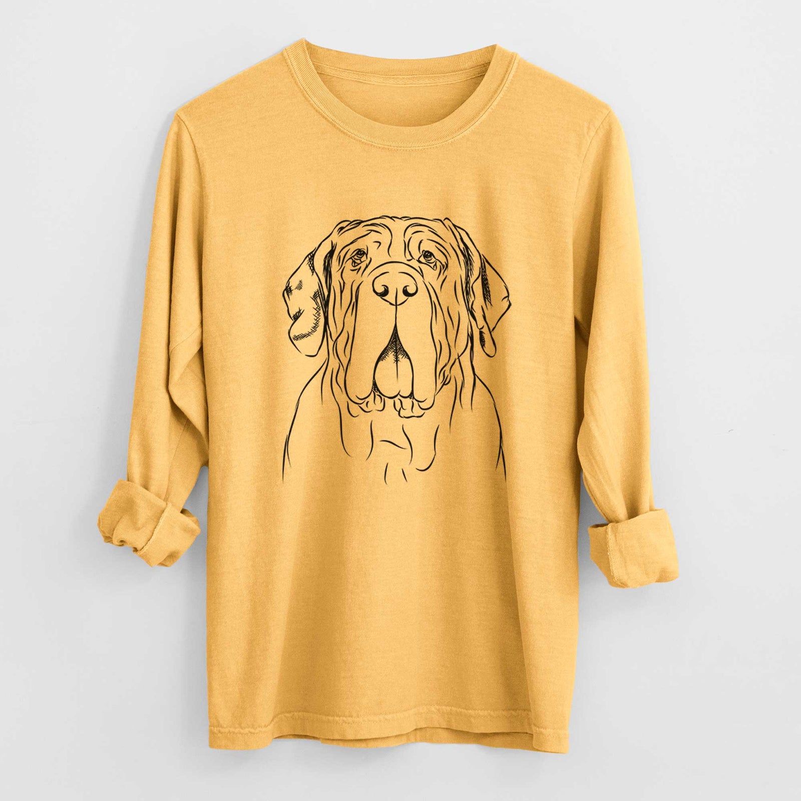 Bare Dinah the Neapolitan Mastiff - Heavyweight 100% Cotton Long Sleeve