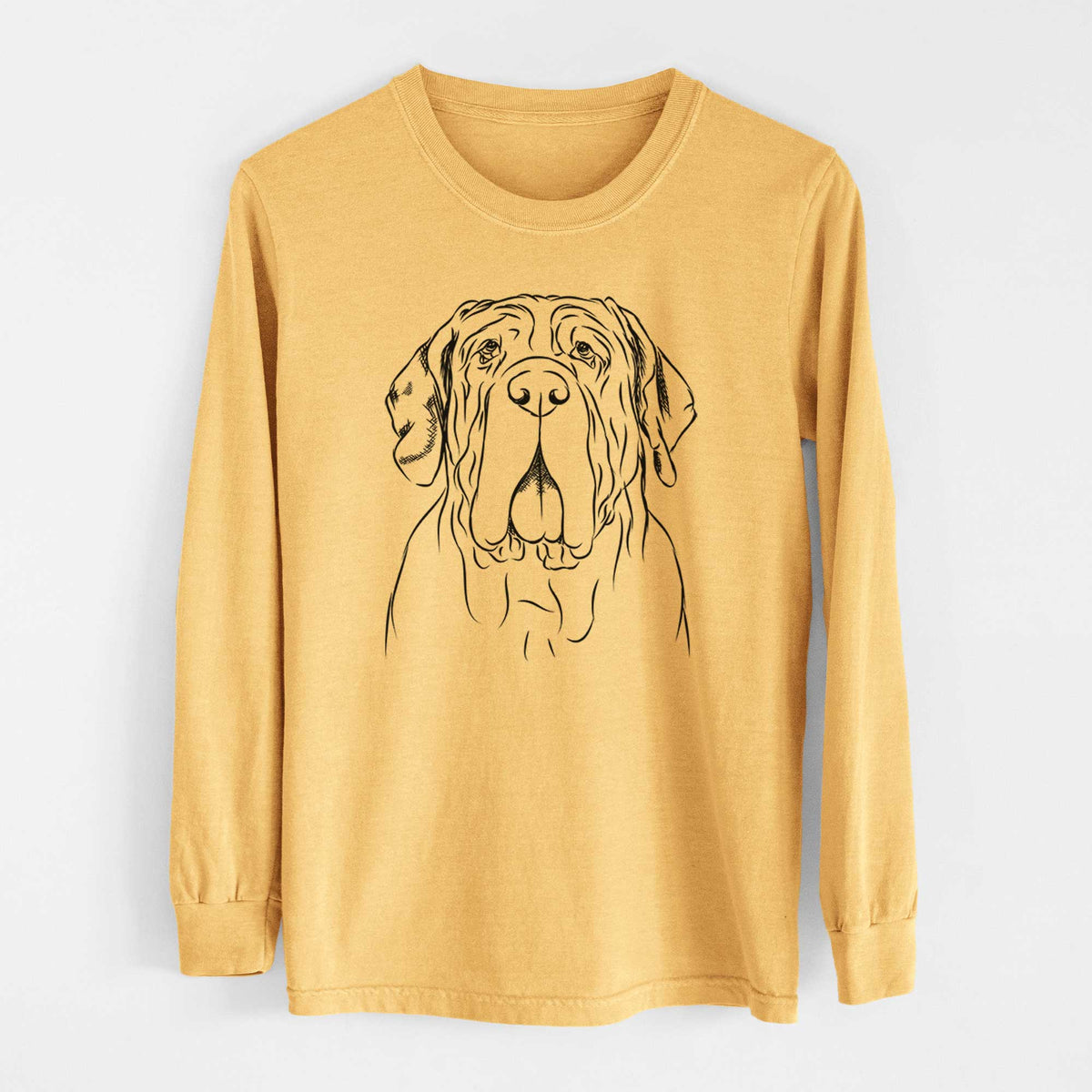 Bare Dinah the Neapolitan Mastiff - Heavyweight 100% Cotton Long Sleeve